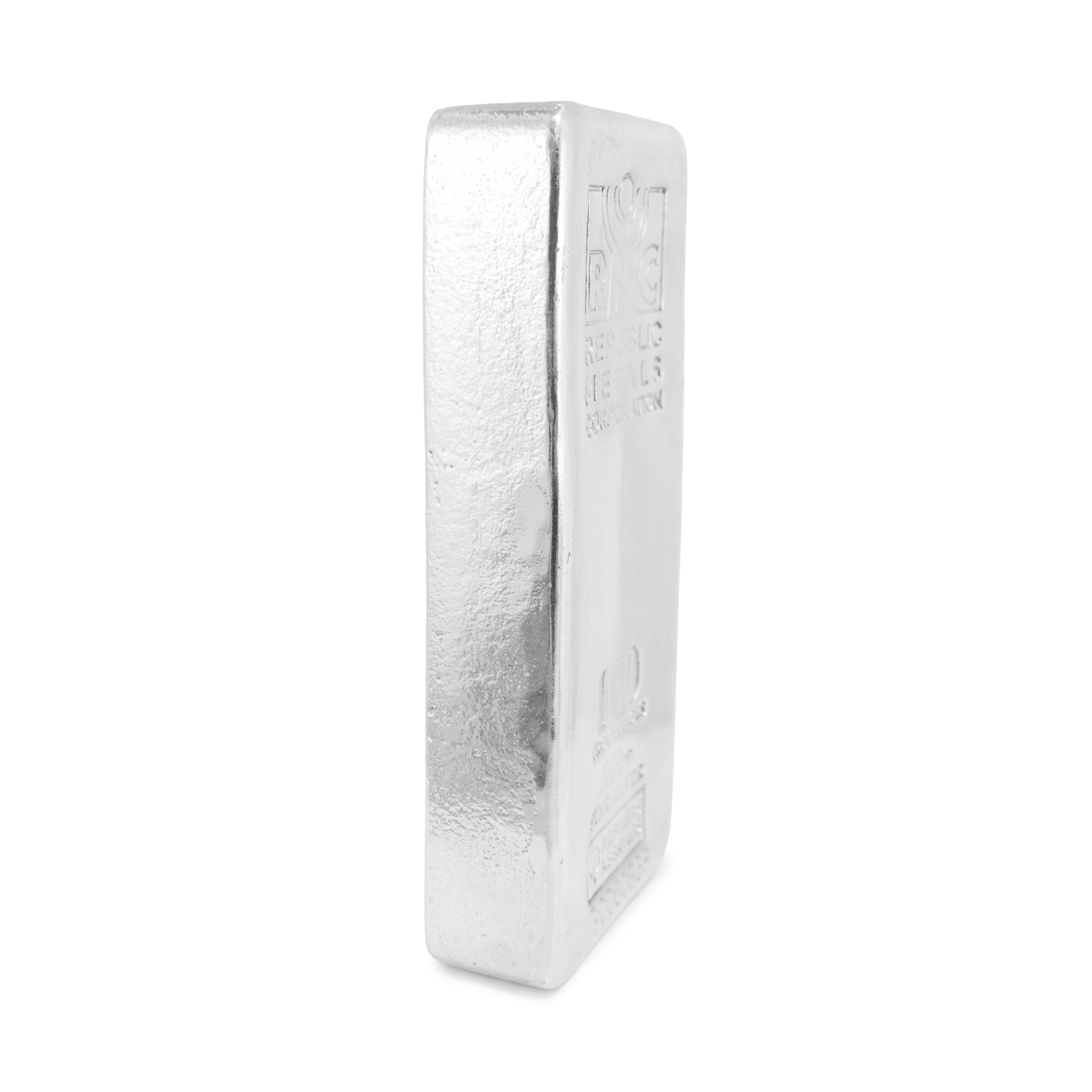 RMC - Republic Metals Corporation 999+ FINE SILVER 100 OZ BAR BULLION