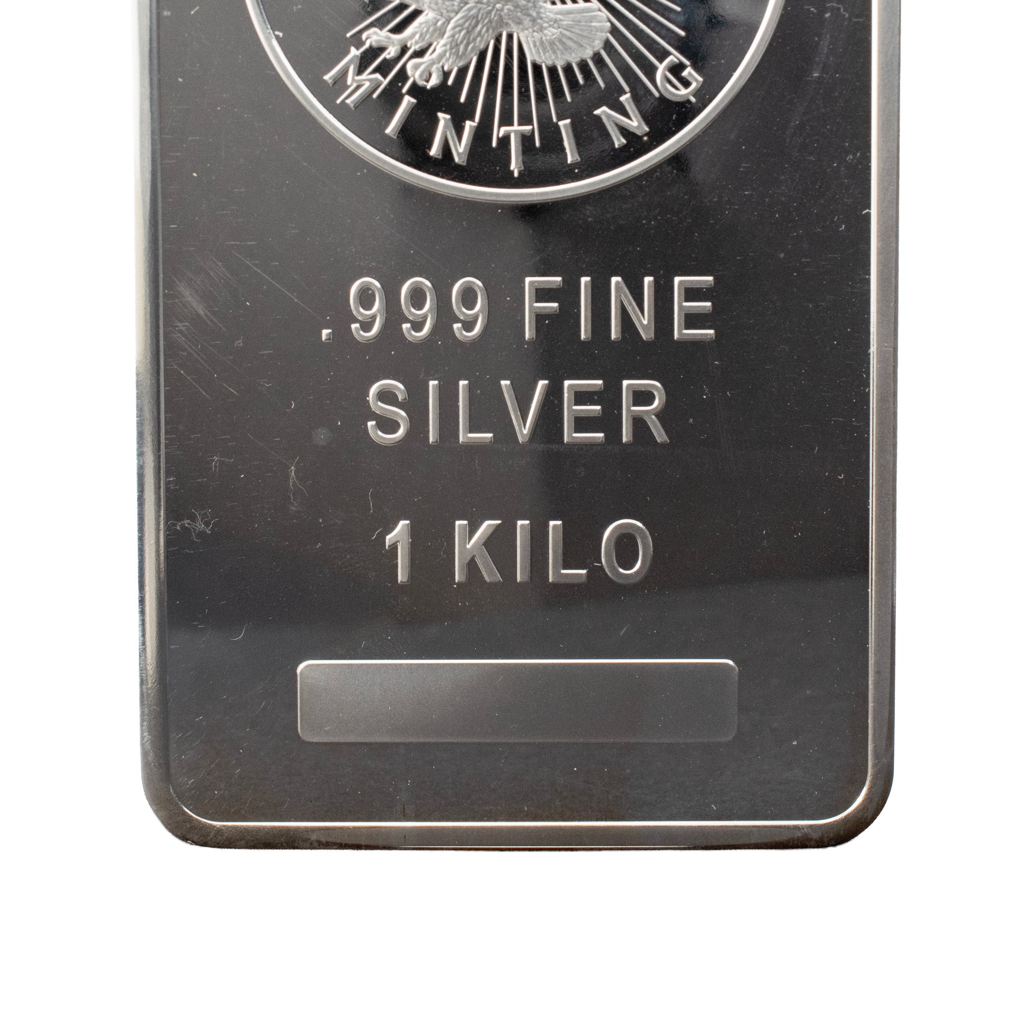 Sunshine Silver Mining & Refining Company 1 Kilo .999 Fine Silver Bullion Bar