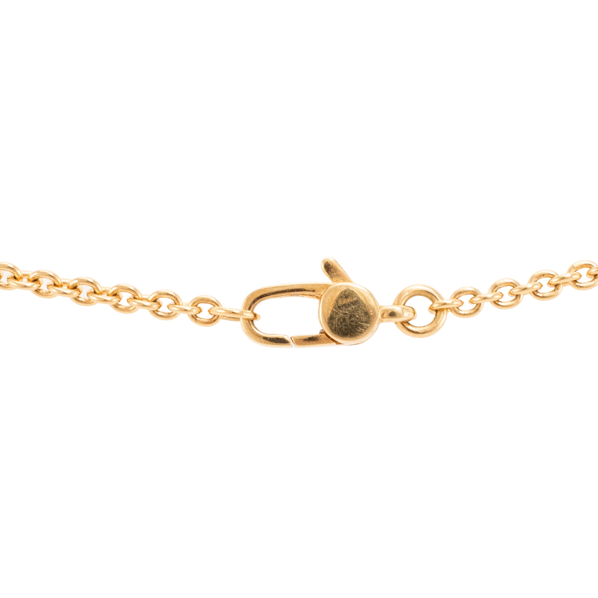 Gucci Horsebit Marina 18K Yellow Gold Cable Chain Gucci Link Pendant Necklace