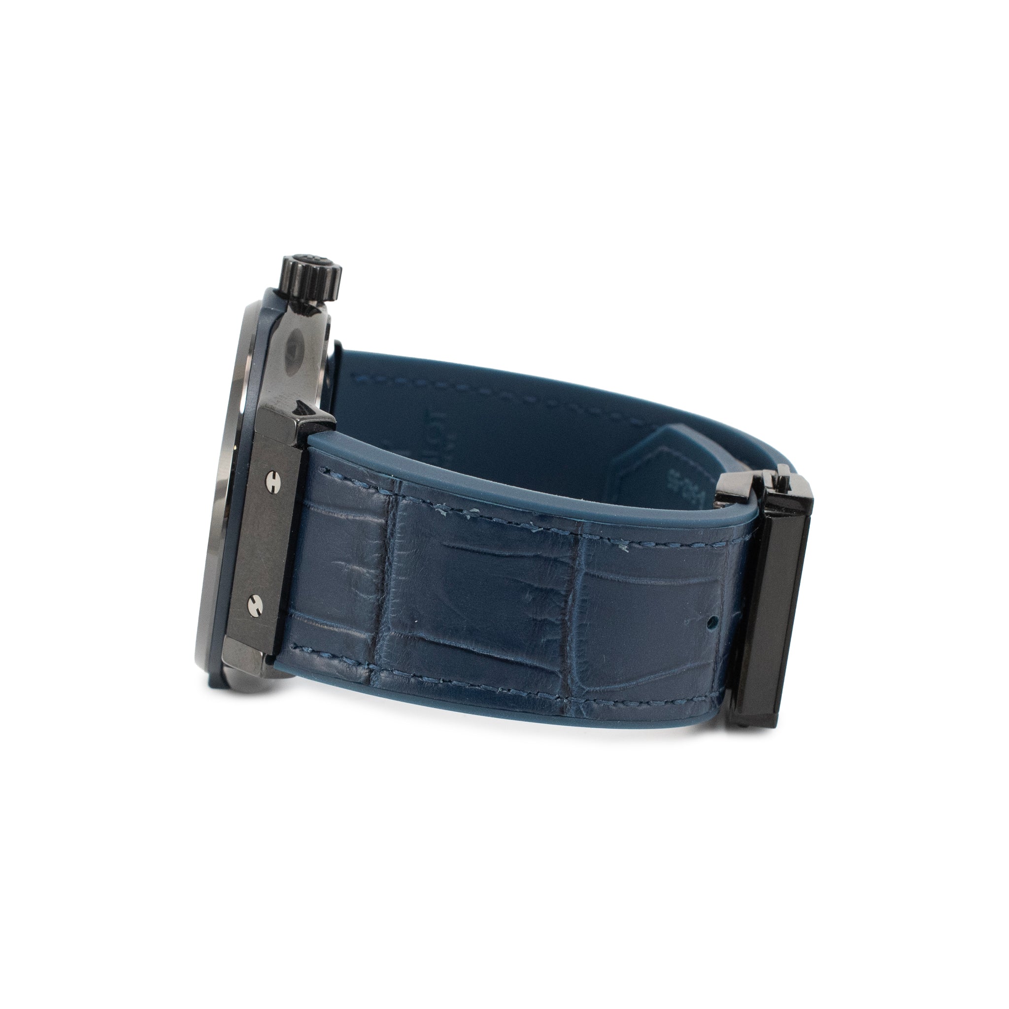 Hublot Classic Fusion 42MM 542.cm.7170.rx Titanium Blue Dial Black Ceramic Watch