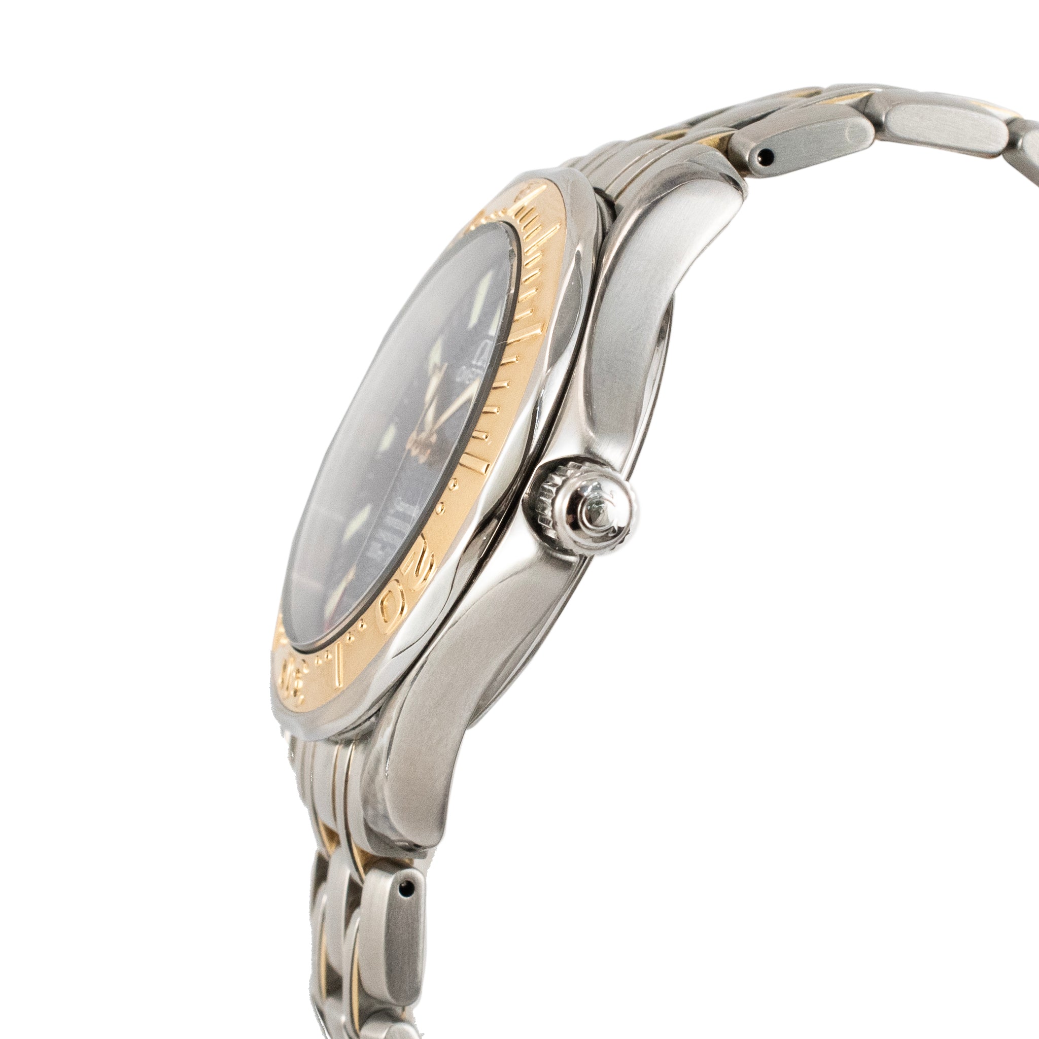 Omega Seamaster 41MM 2455.80.00 Gold & Steel Royal Blue Dial Automatic Watch
