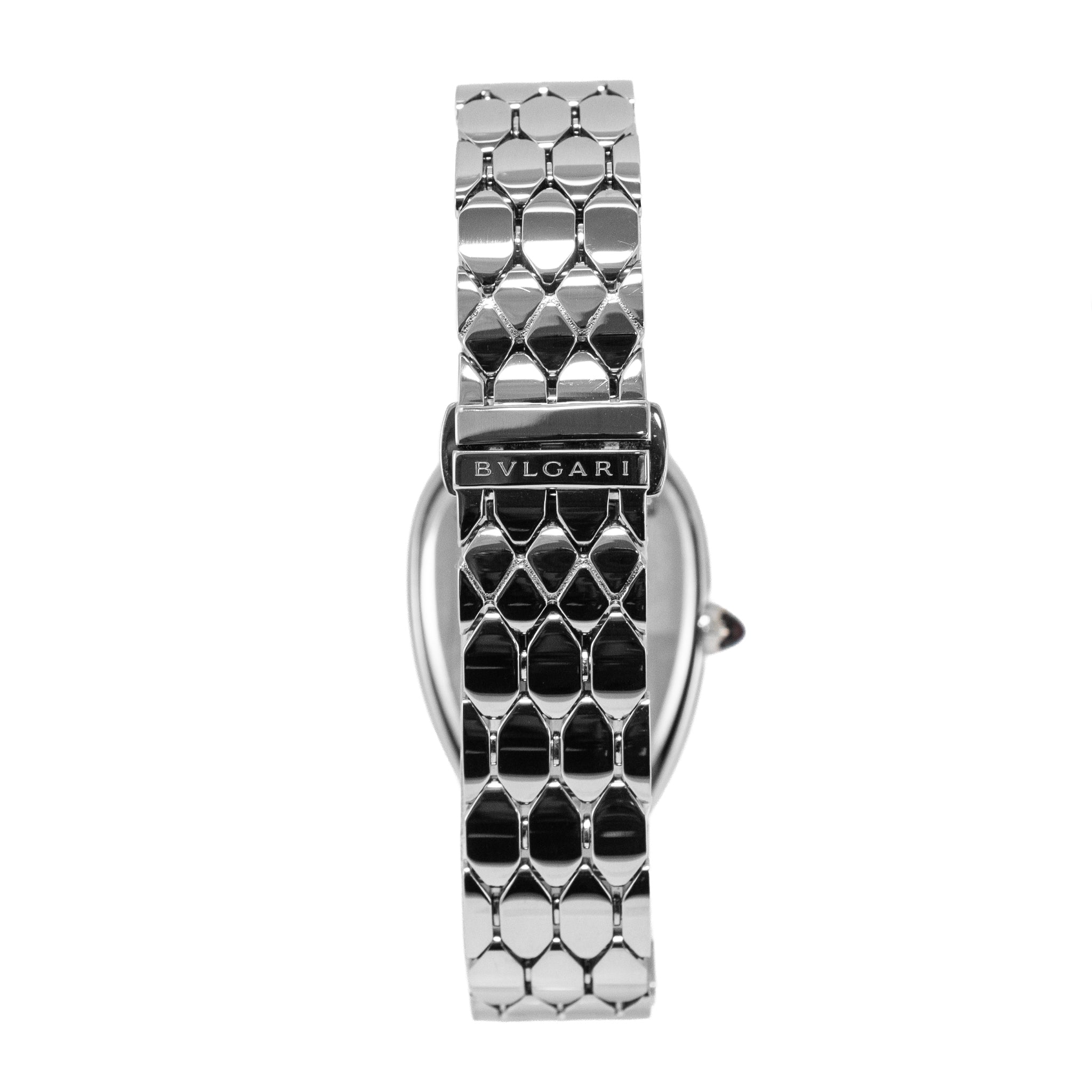 Ladies Bvlgari Serpenti Seduttori 33MM 103952 Steel Black Dial Quartz Watch