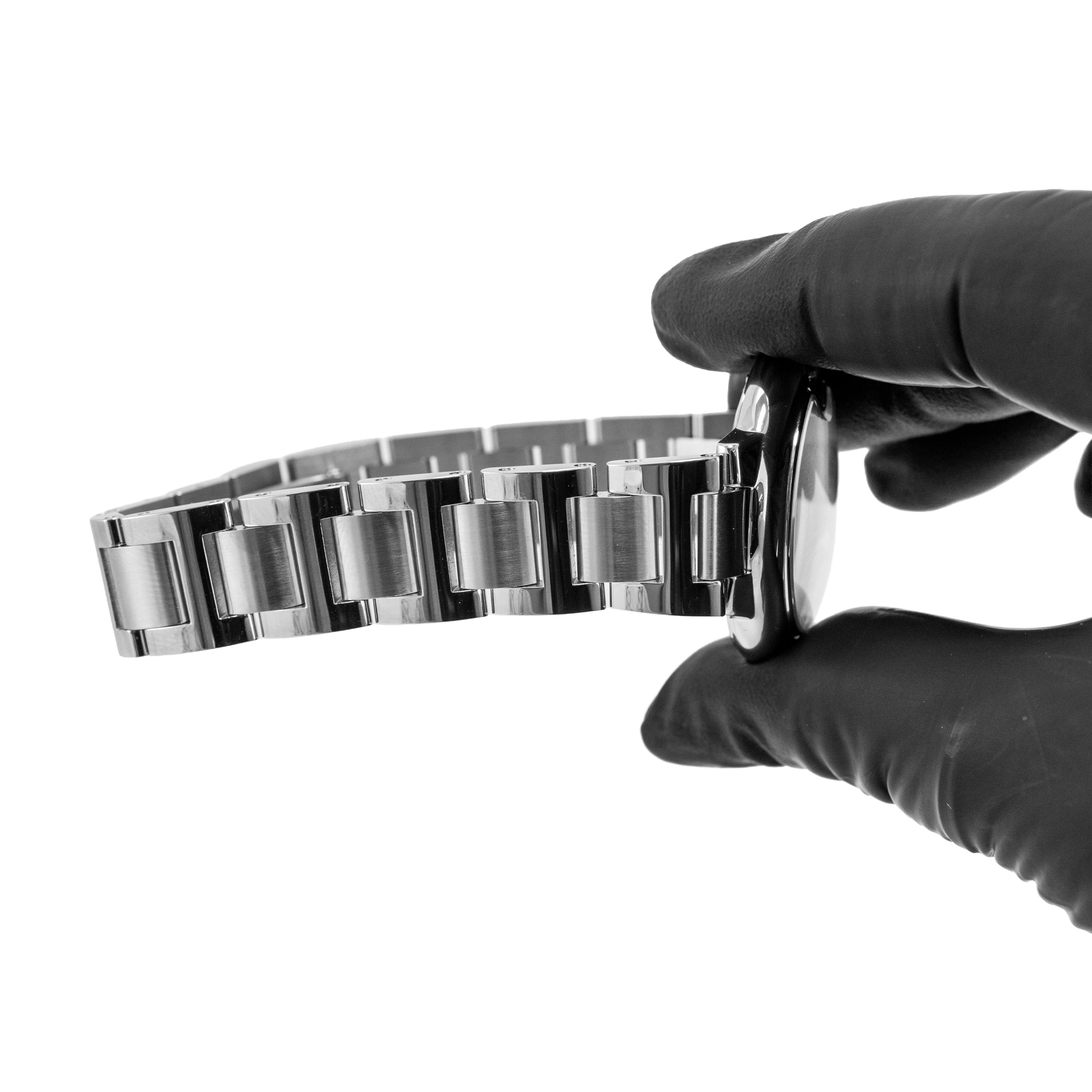 Ladies Cartier Ballon Bleu 33MM 3489 Silver Diamond Dial Steel Automatic Watch
