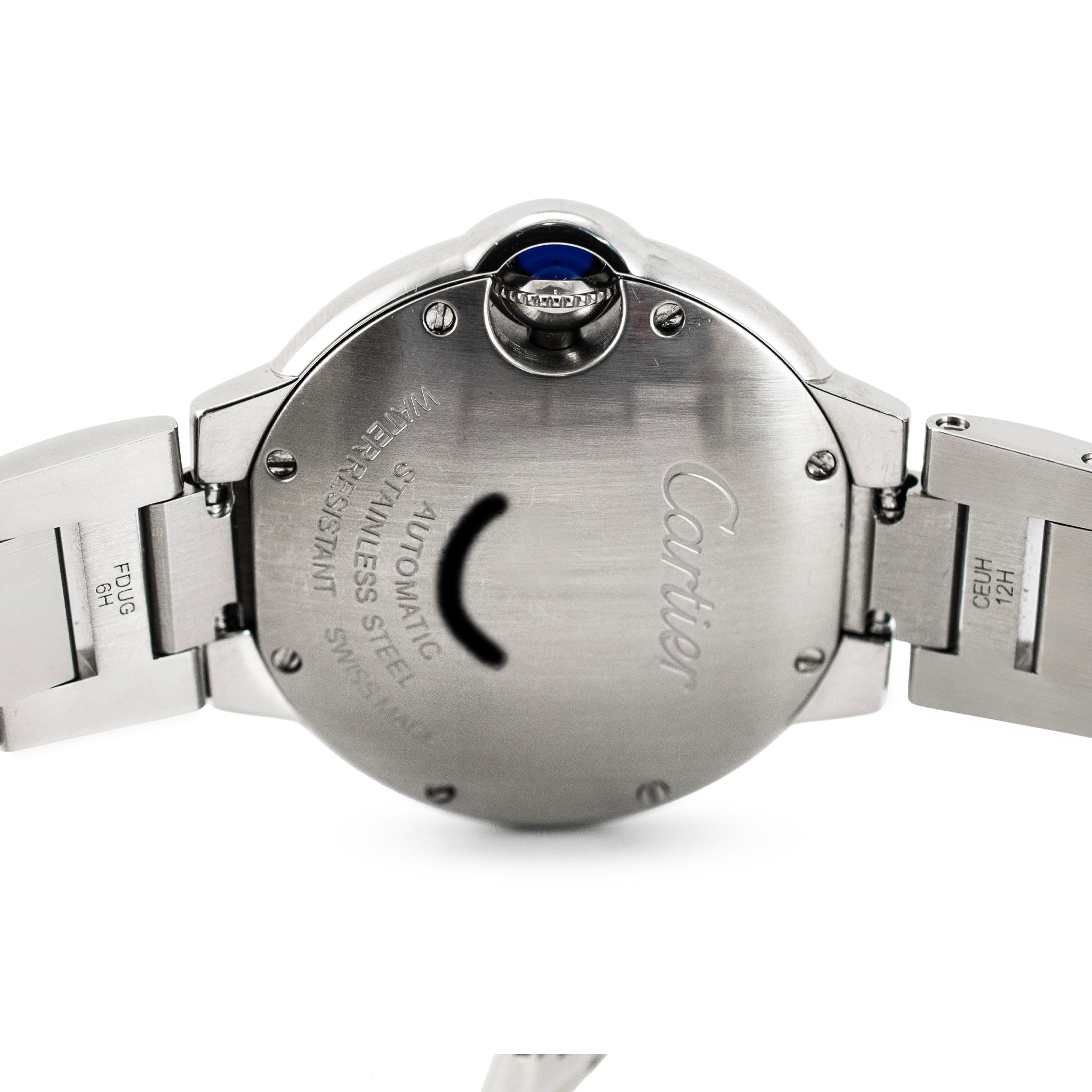 Ladies Cartier Ballon Bleu 33MM 3489 Roman Dial Steel Automatic Watch