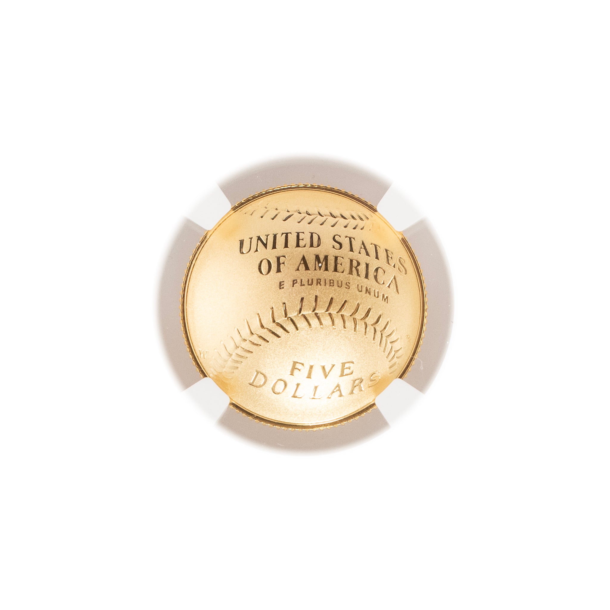 2014 W $5 NGC PF 70 Ultra Cameo Gold Baseball Hall of Fame Bullion Medal