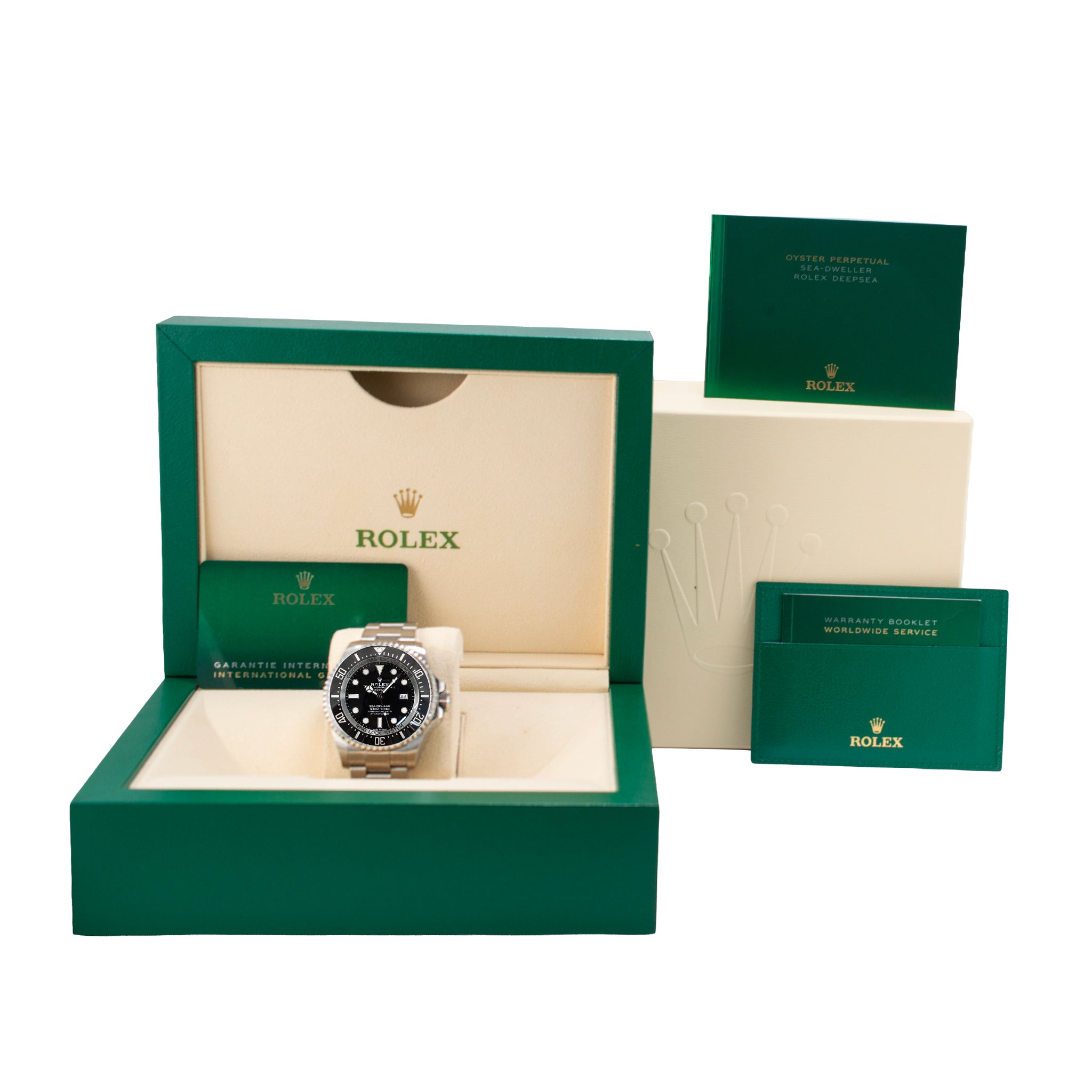 2021 Rolex Sea-Dweller Deepsea 44MM 126660 Steel Black Dial Automatic Watch