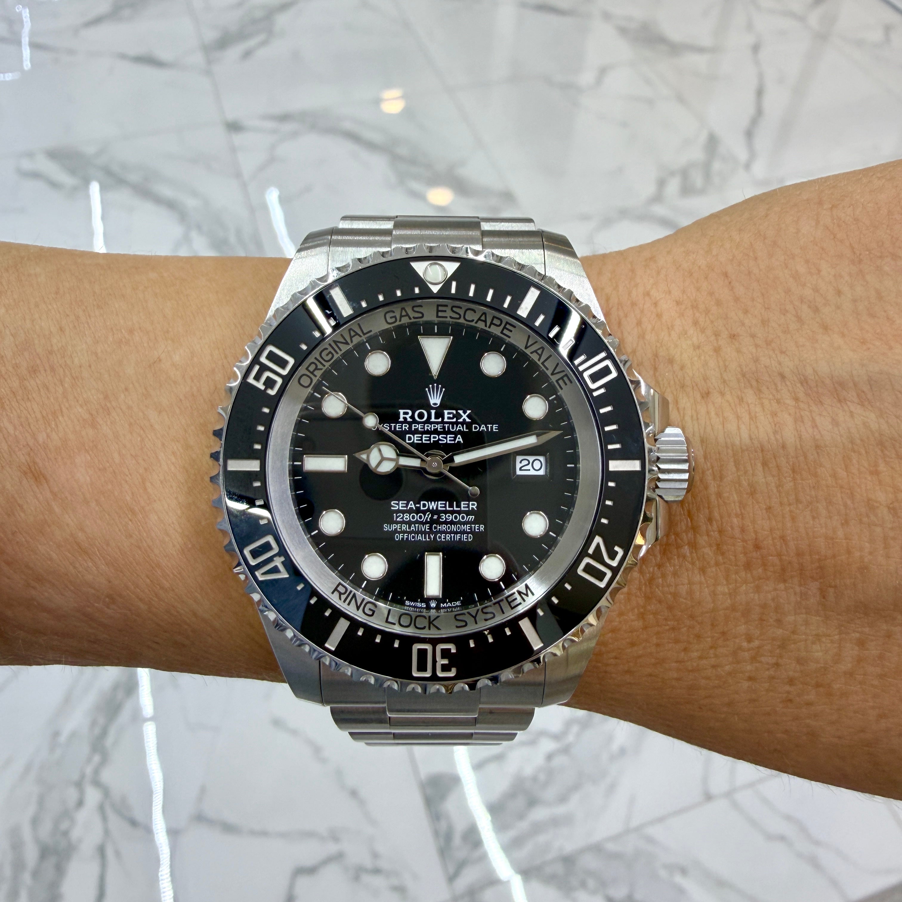 2021 Rolex Sea-Dweller Deepsea 44MM 126660 Steel Black Dial Automatic Watch