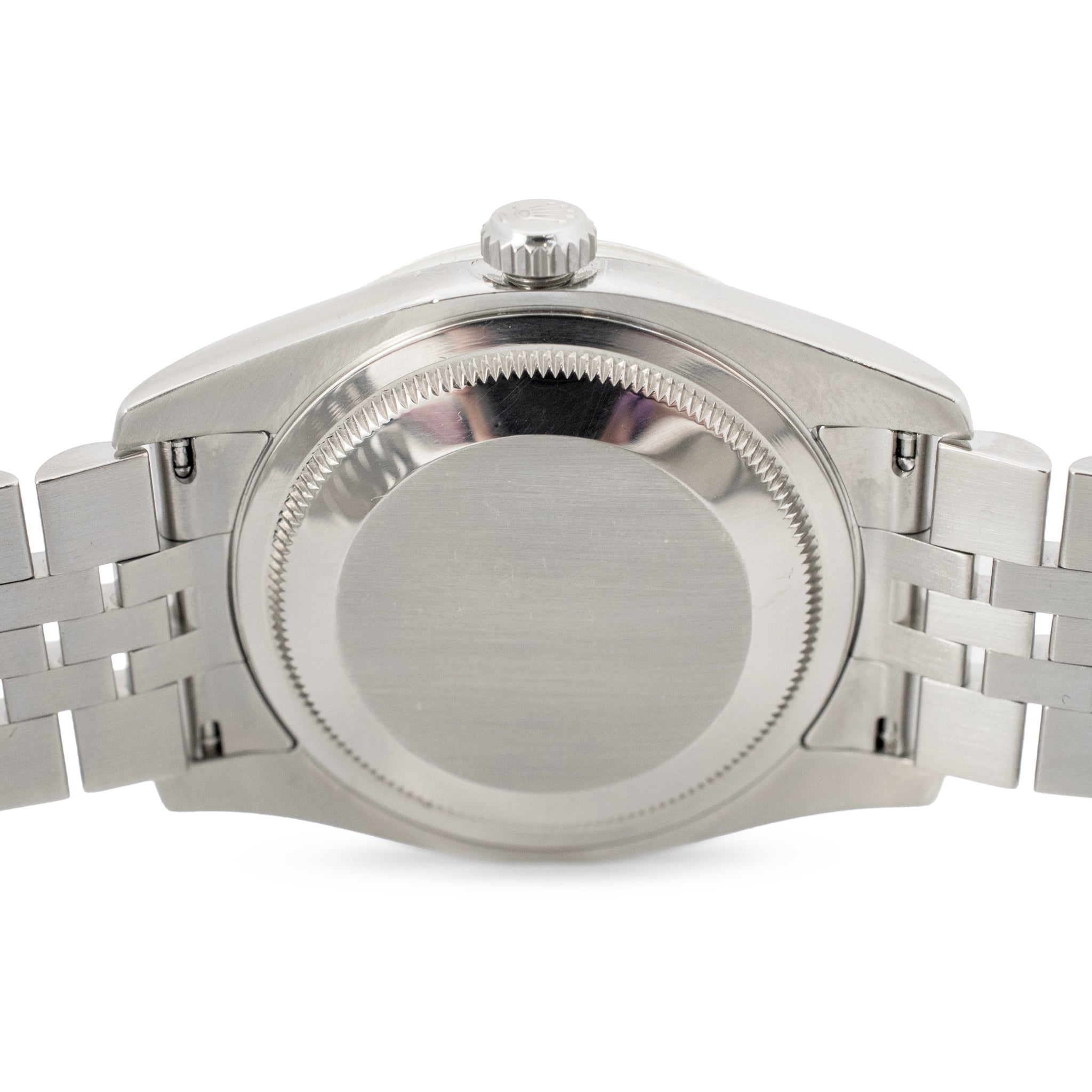 Rolex Datejust 36MM 116234 Tuxedo Dial Jubilee 18K White Gold Fluted Steel Watch