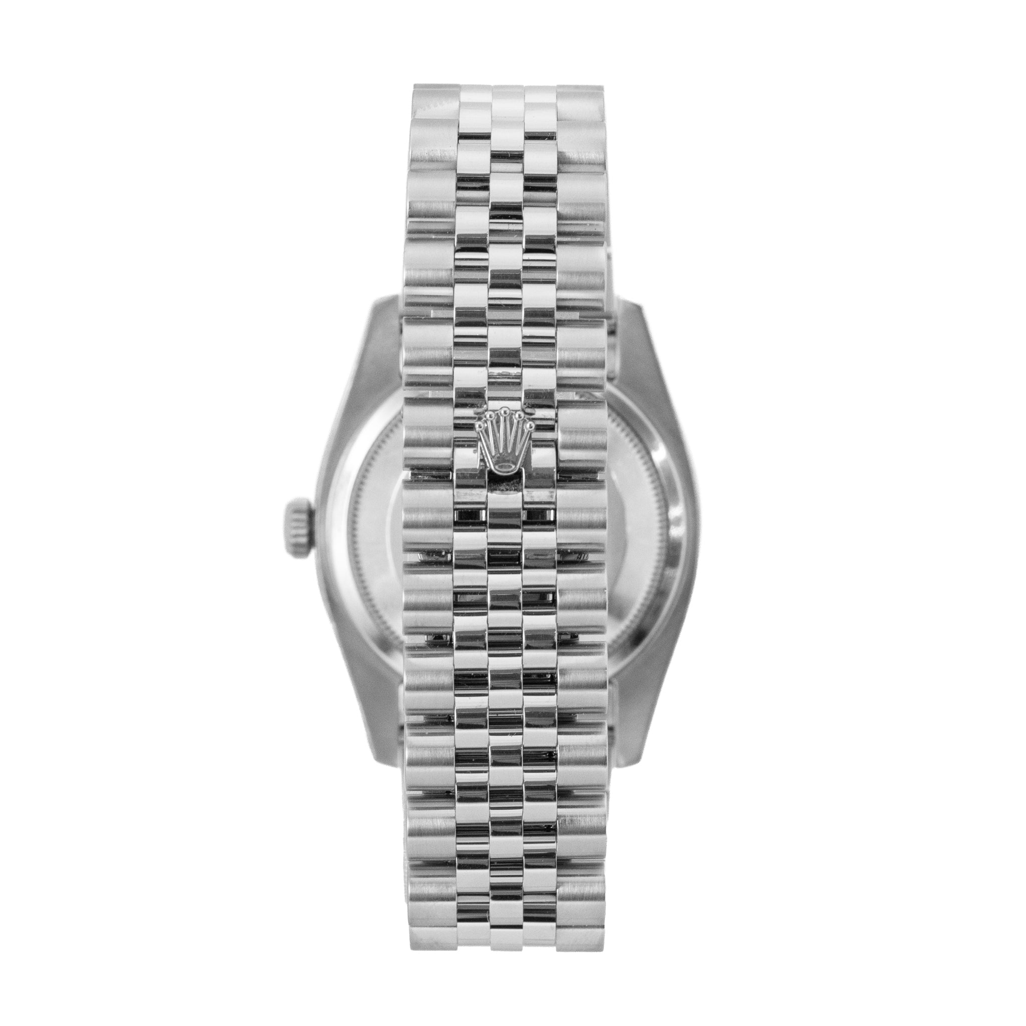 Rolex Datejust 36MM 116234 Tuxedo Dial Jubilee 18K White Gold Fluted Steel Watch