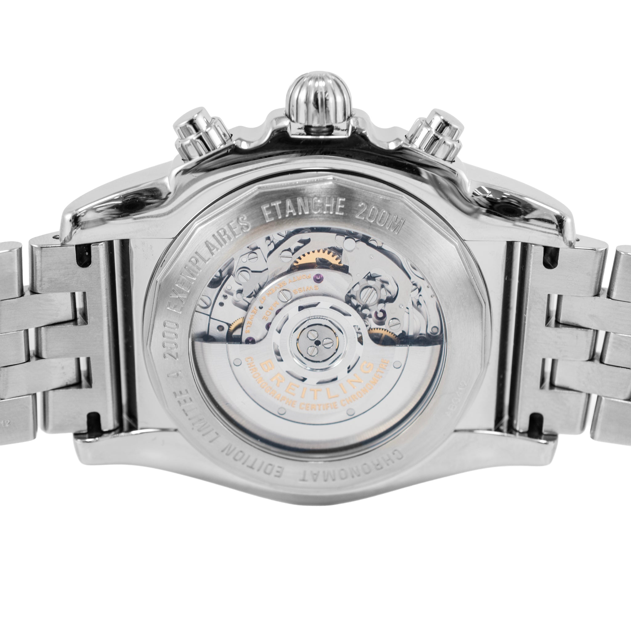 Breitling Chronomat Gmt 47MM AB0412 Steel Black Dial Chronograph Automatic Watch