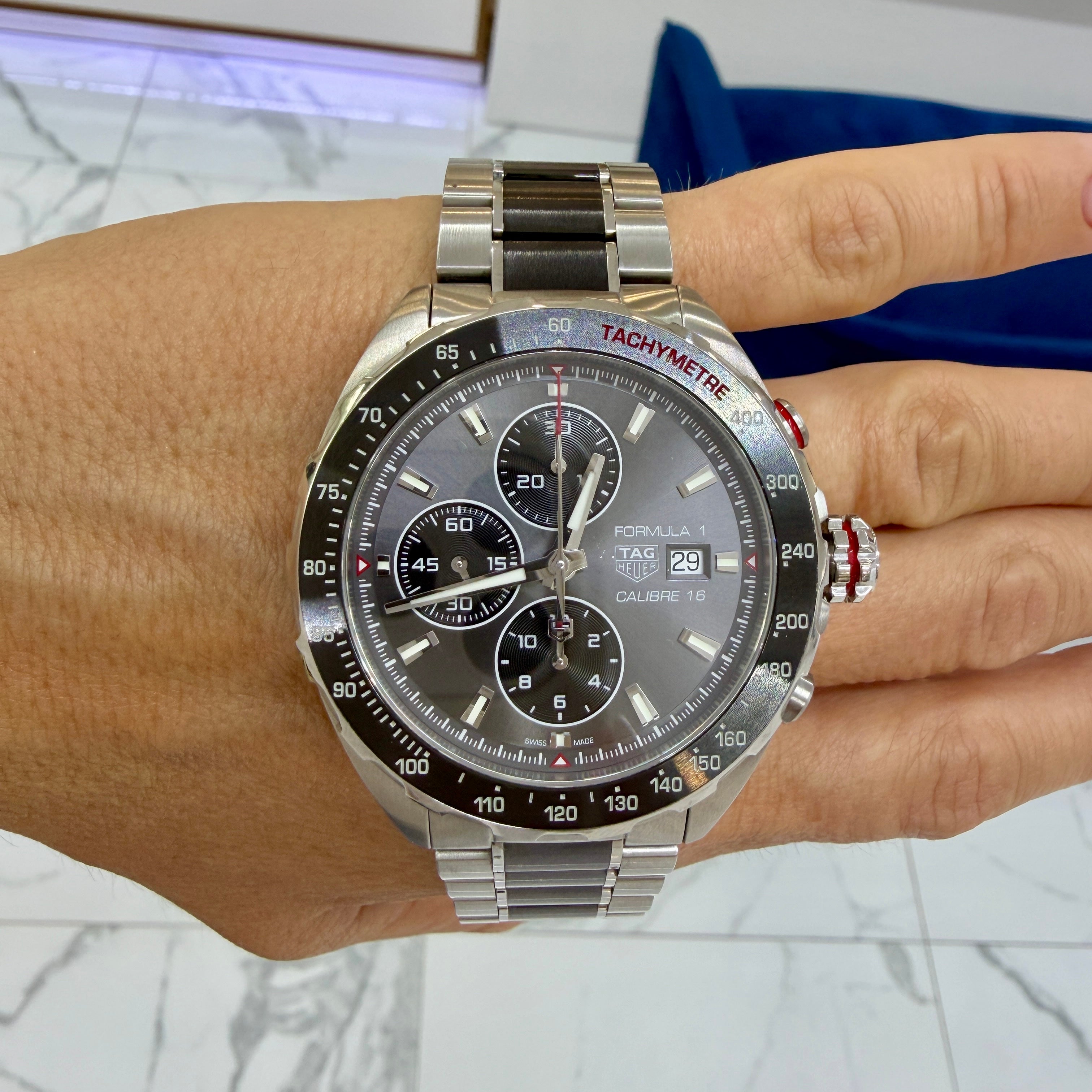 Tag Heuer Formula 1 Calibre 16 44MM caz2012.ba0876 Steel Ceramic Bezel Watch