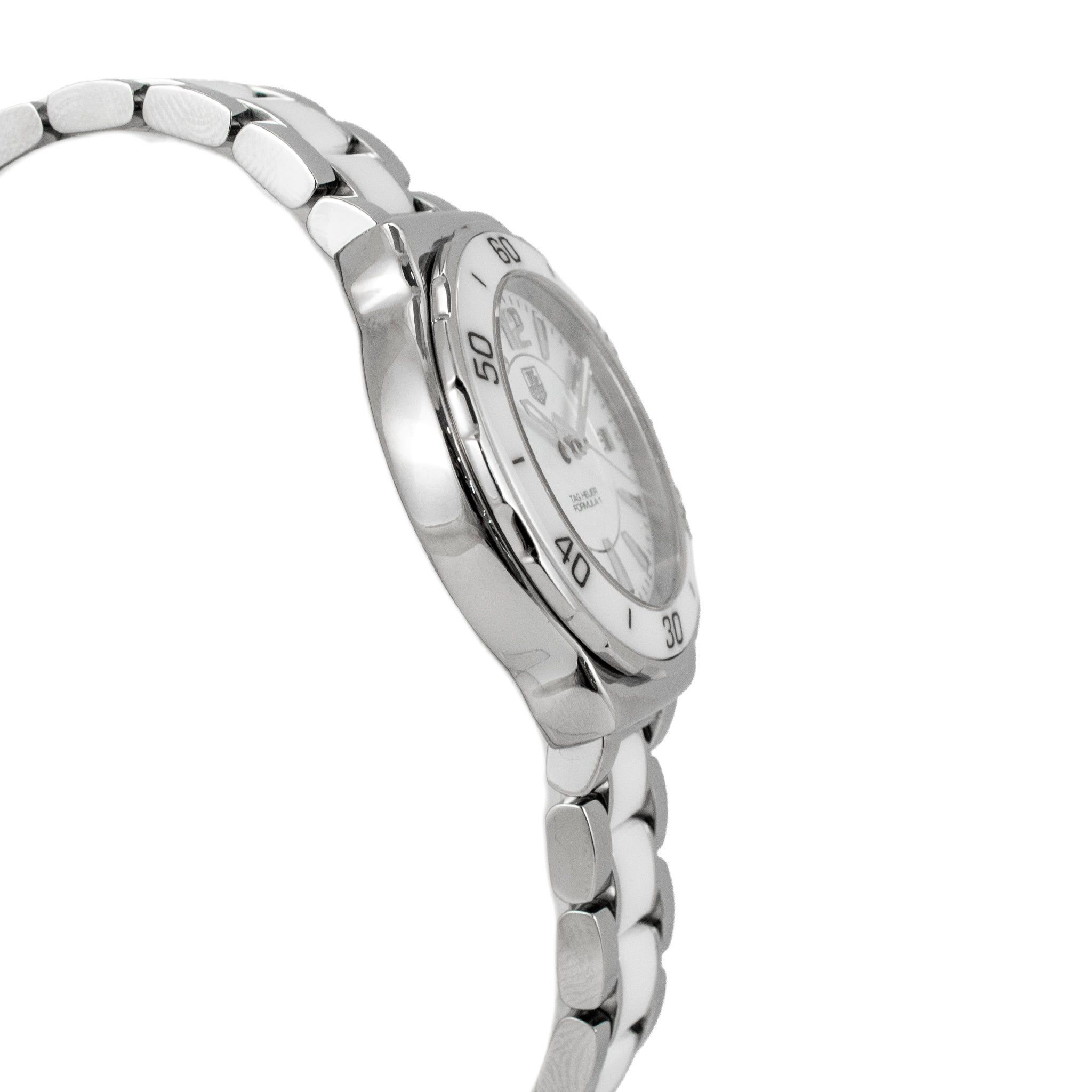 Ladies Tag Heuer Formula 1 37MM WAH1211 White Ceramic Steel Quartz Watch