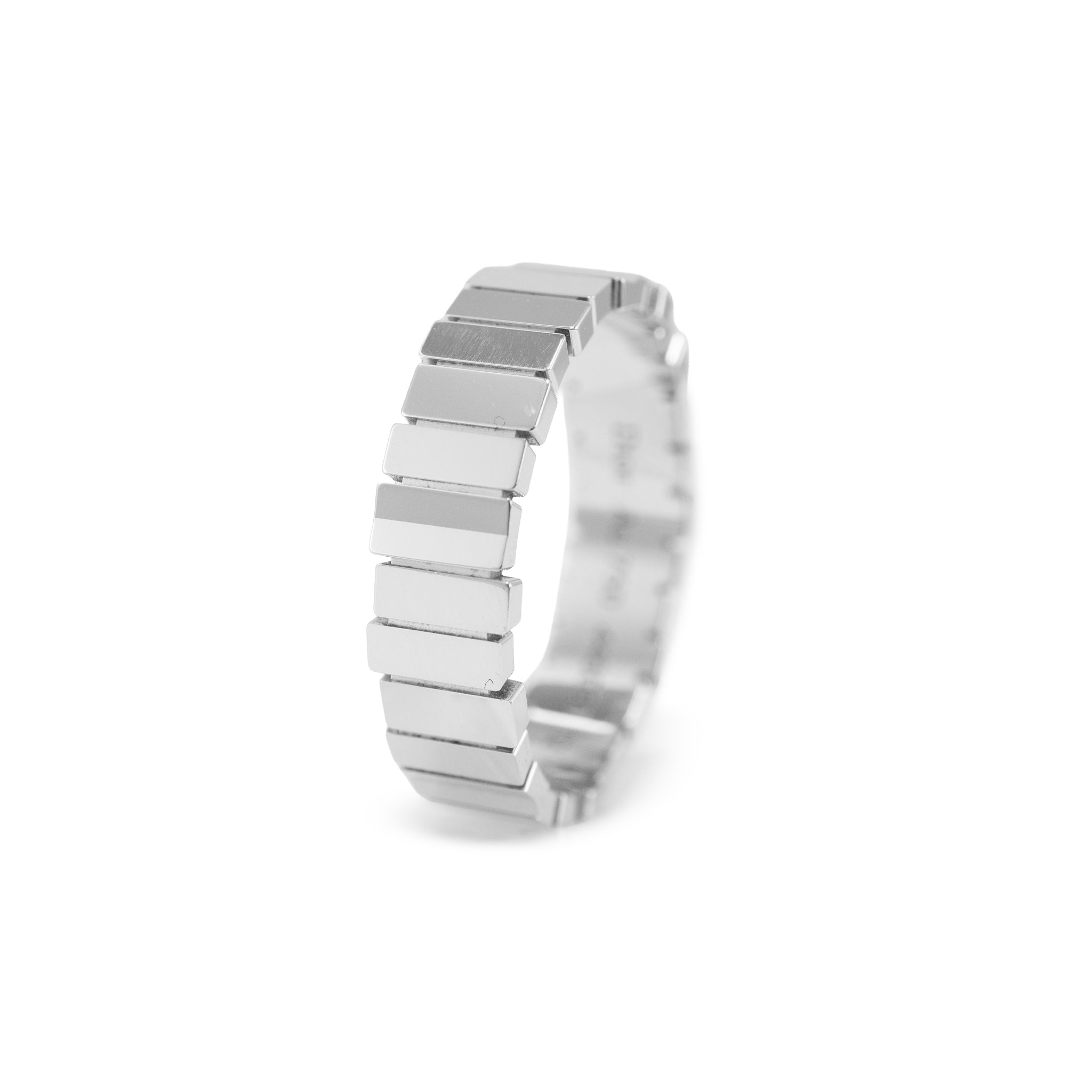 Men’s Christian Dior Gem Collection 18K White Gold Band Ring