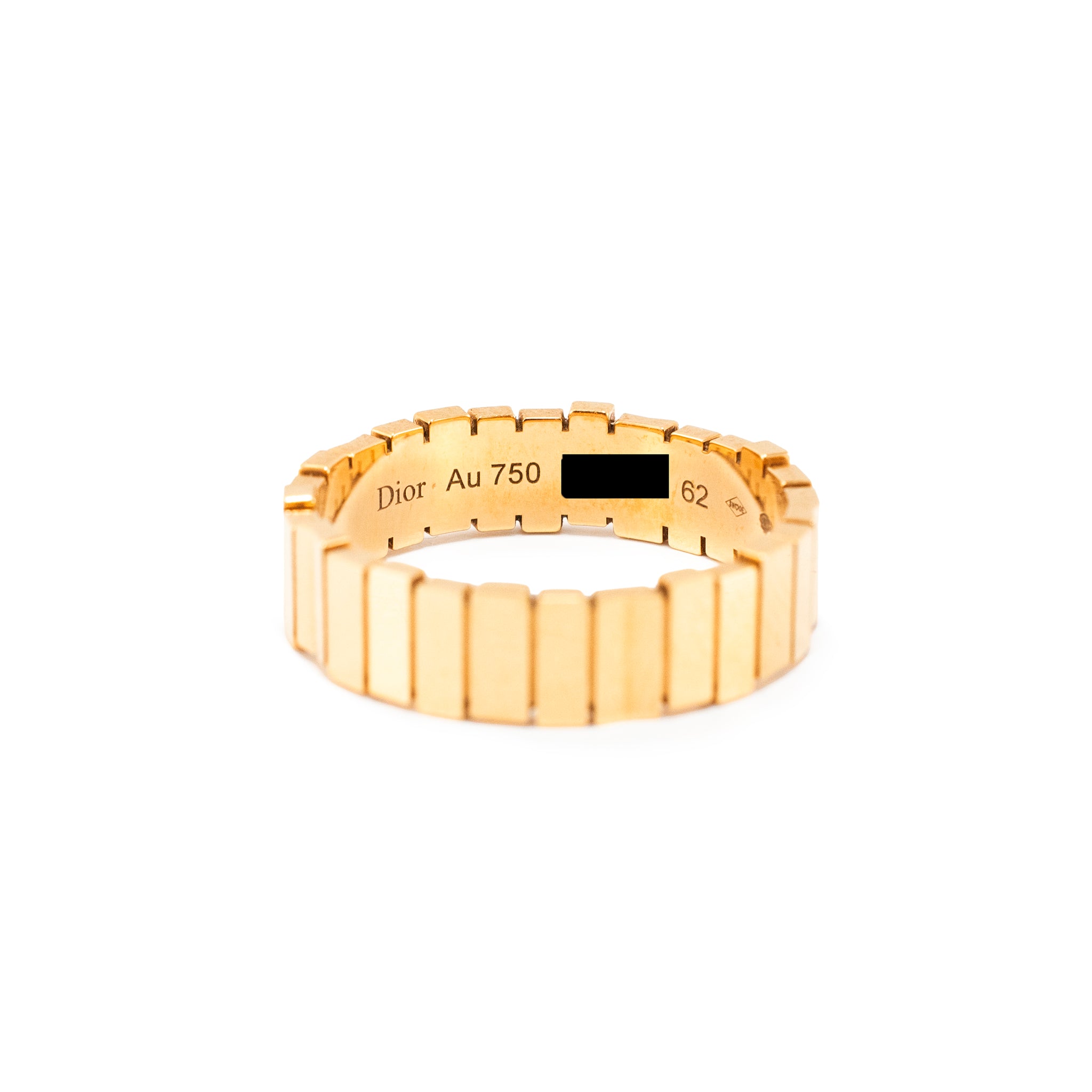 Men’s Christian Dior Gem Collection 18K Yellow Gold Band Ring