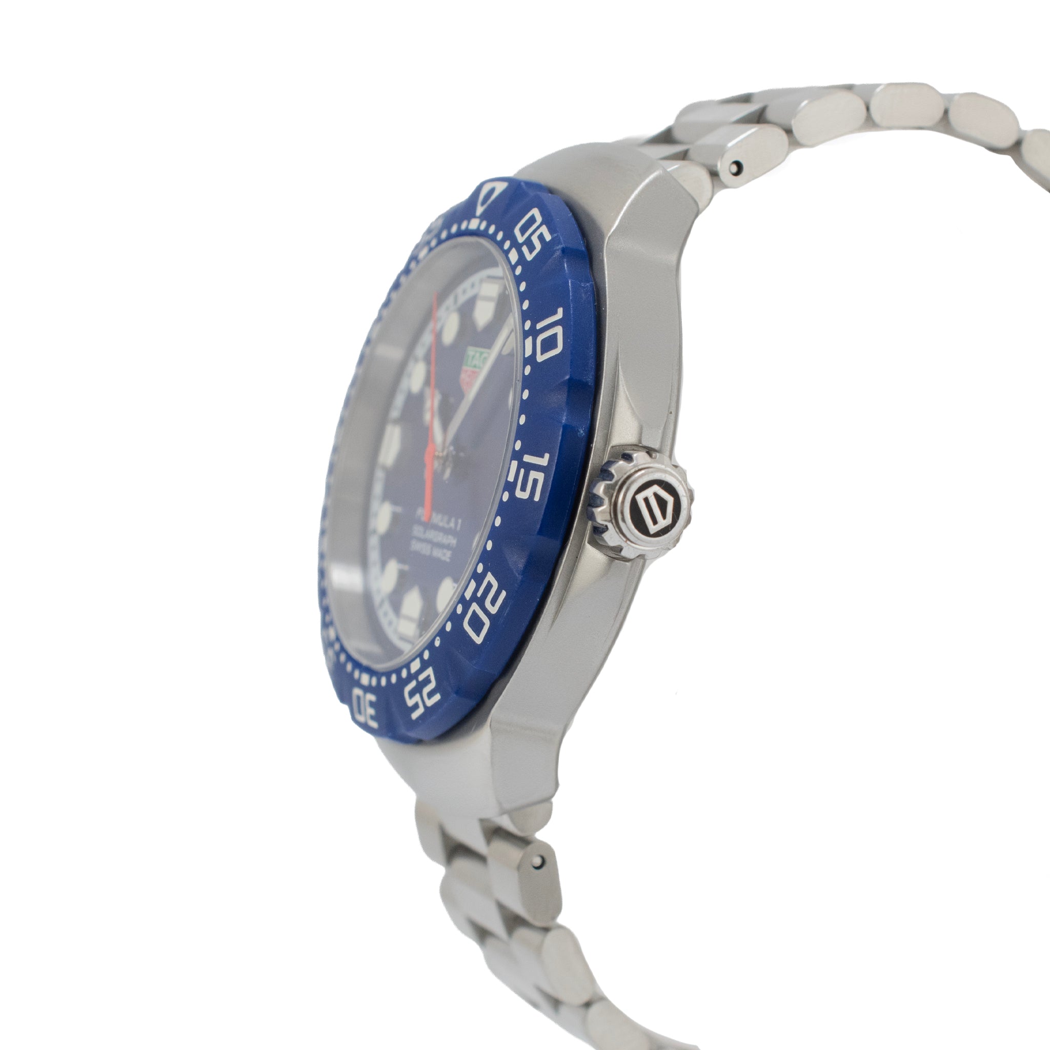 Tag Heuer Formula 1 38MM WBY1112 Steel Blue Bezel and Dial Quartz Watch