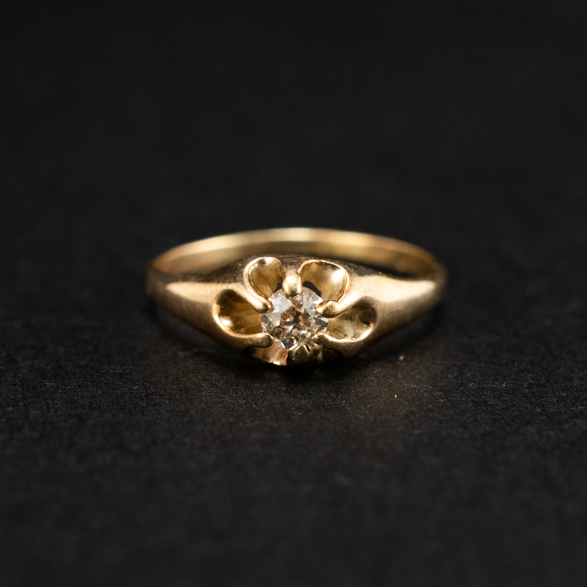 Cocktail & Statement Ring 14K Yellow Gold Belcher Victorian 451968 DJP Jewelers & Luxury Buyers