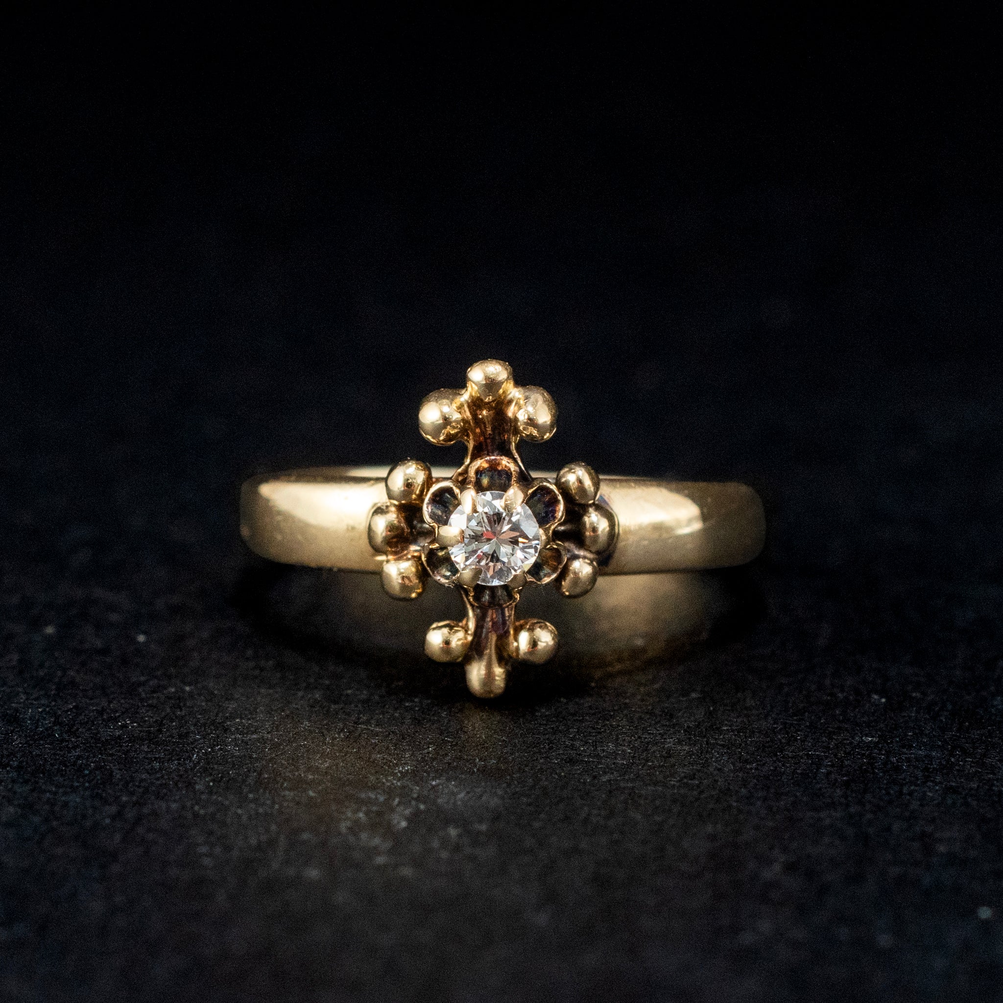 Band 14K Yellow filigree Vintage 451987 DJP Jewelers & Luxury Buyers