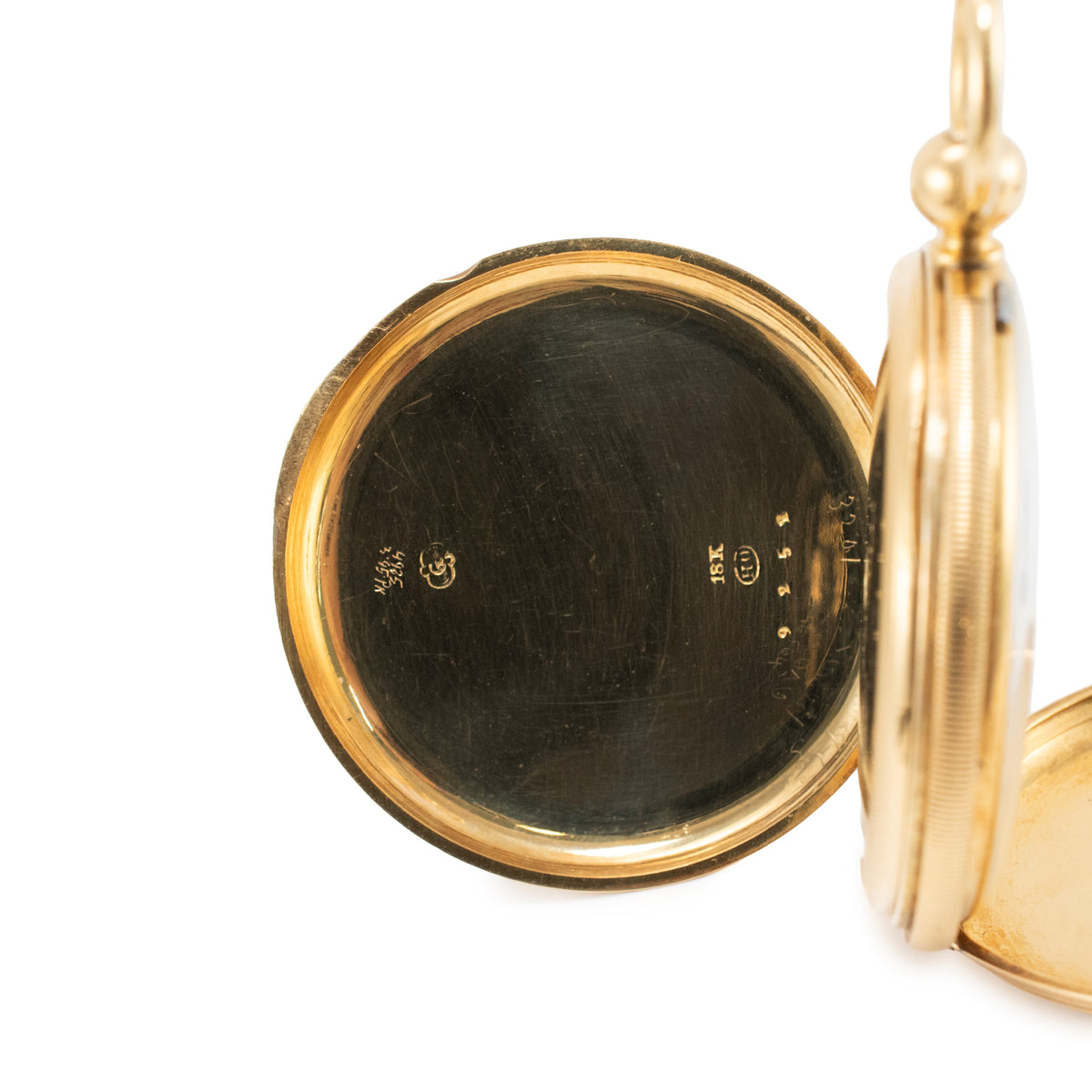 1853 Archive Antique Patek Philippe Tiffany & Co. 18K Gold Key-Wind Pocket Watch