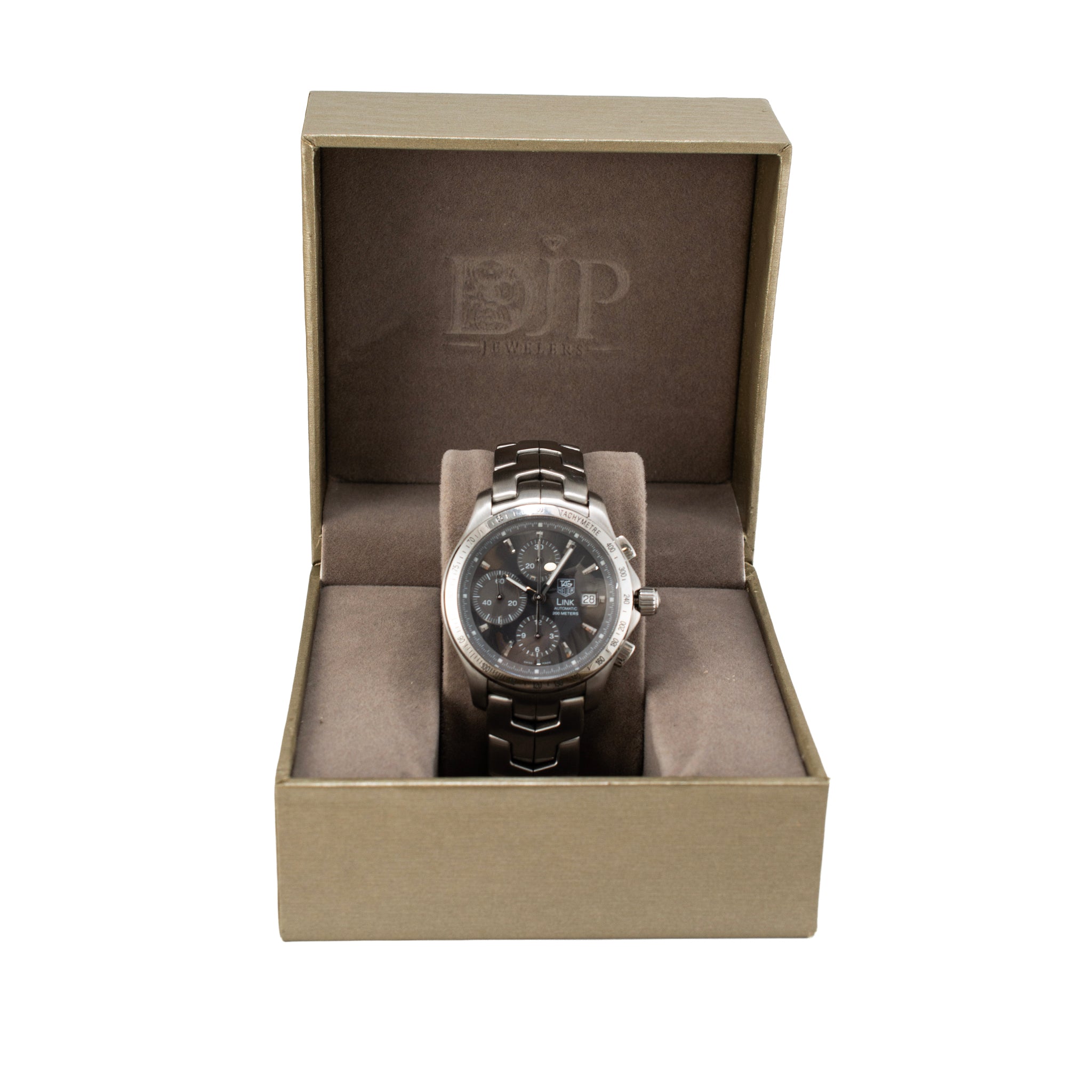 Tag Heuer Link 42MM CJF2115 Tachymeter Bezel Grey Dial Automatic Watch