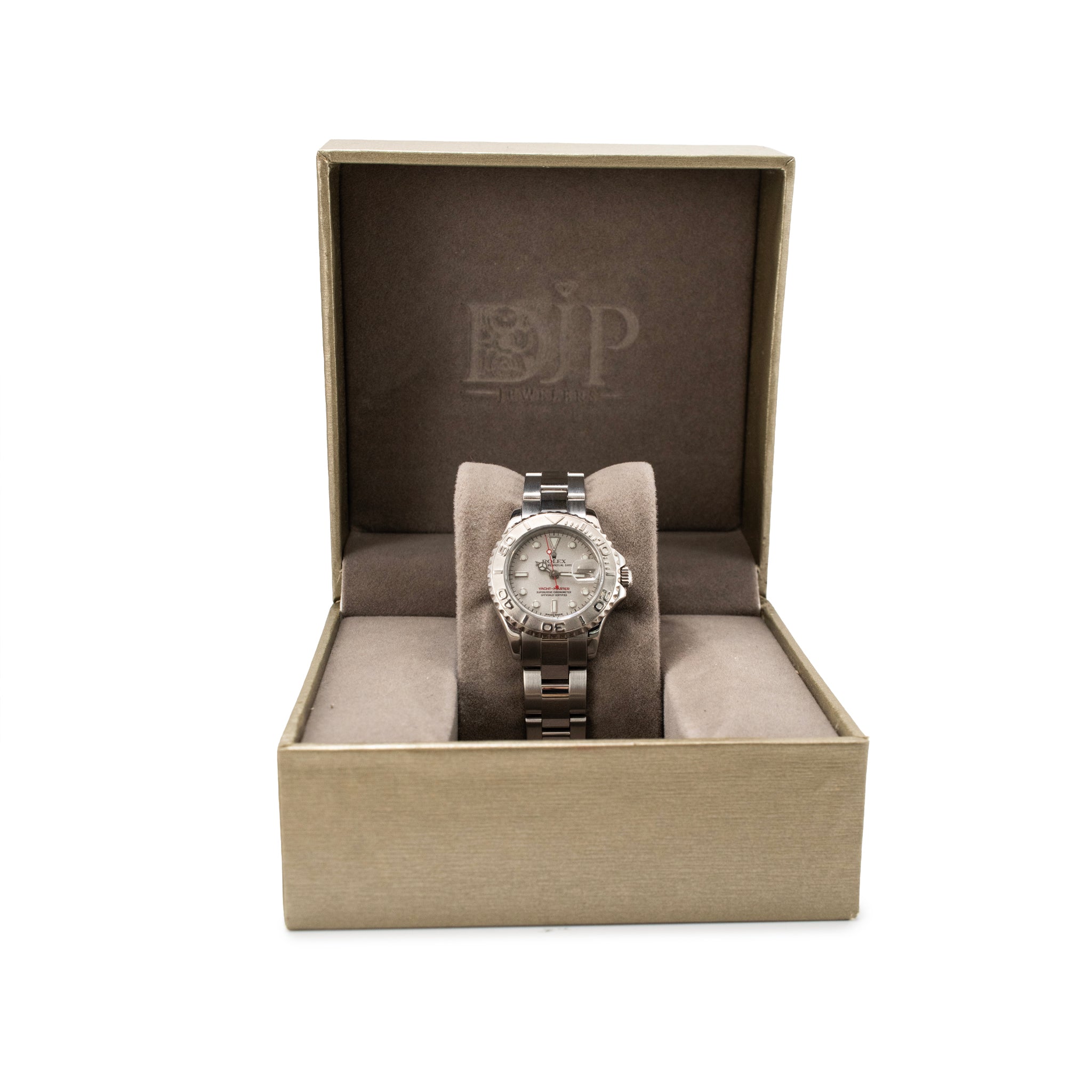 Ladies Rolex Yacht-Master 29MM 169622 Platinum Bezel Steel Automatic Watch