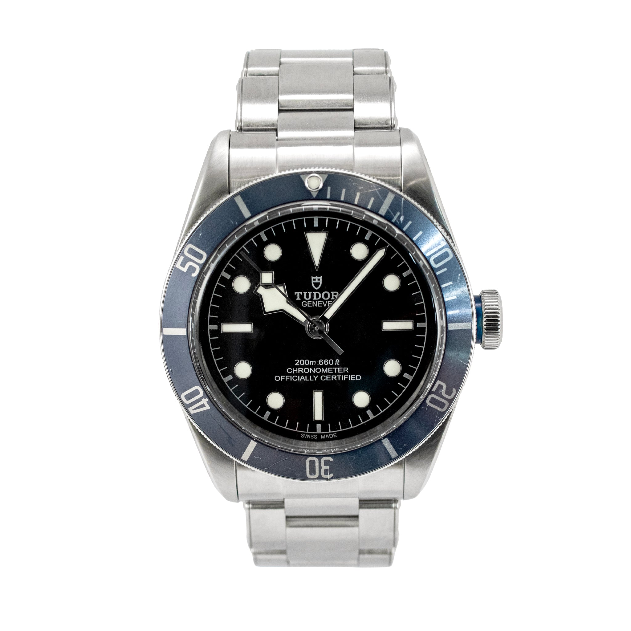 Tudor Heritage Black Bay 41MM 79230 Blue Bezel Stainless Steel Automatic Watch