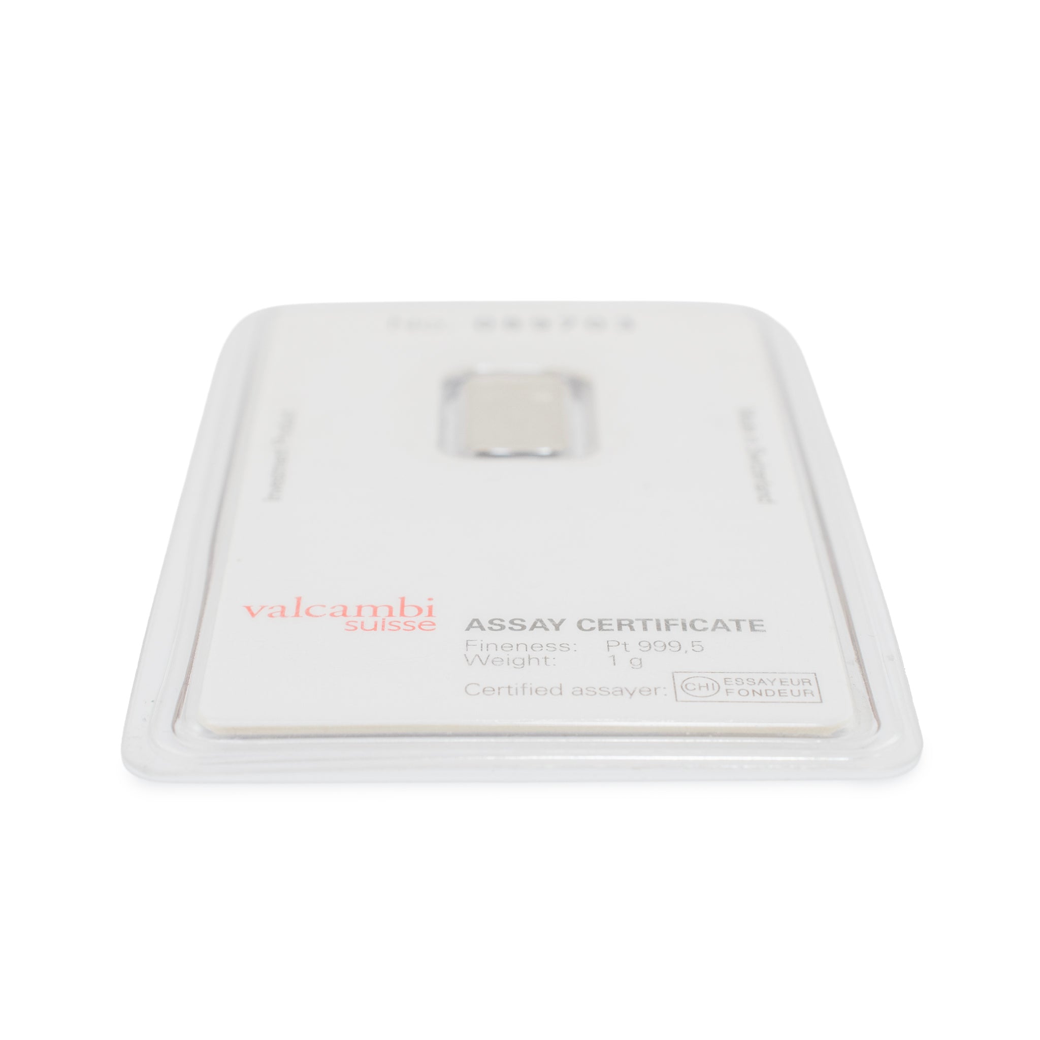 Valcambi Suisse platinum Bar | DJP Jewelers