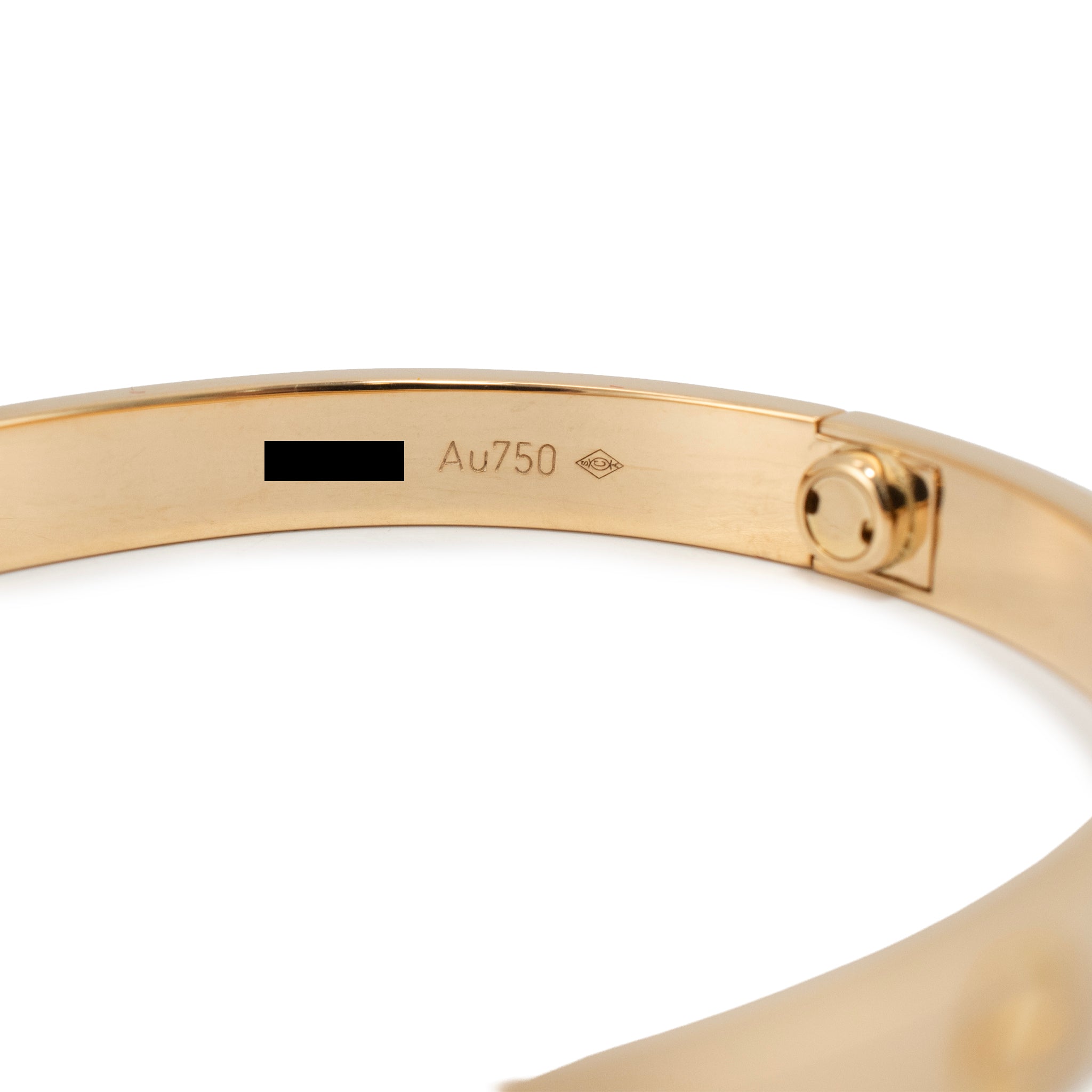 Cartier Love Classic Model 18K Yellow Gold Bangle Bracelet