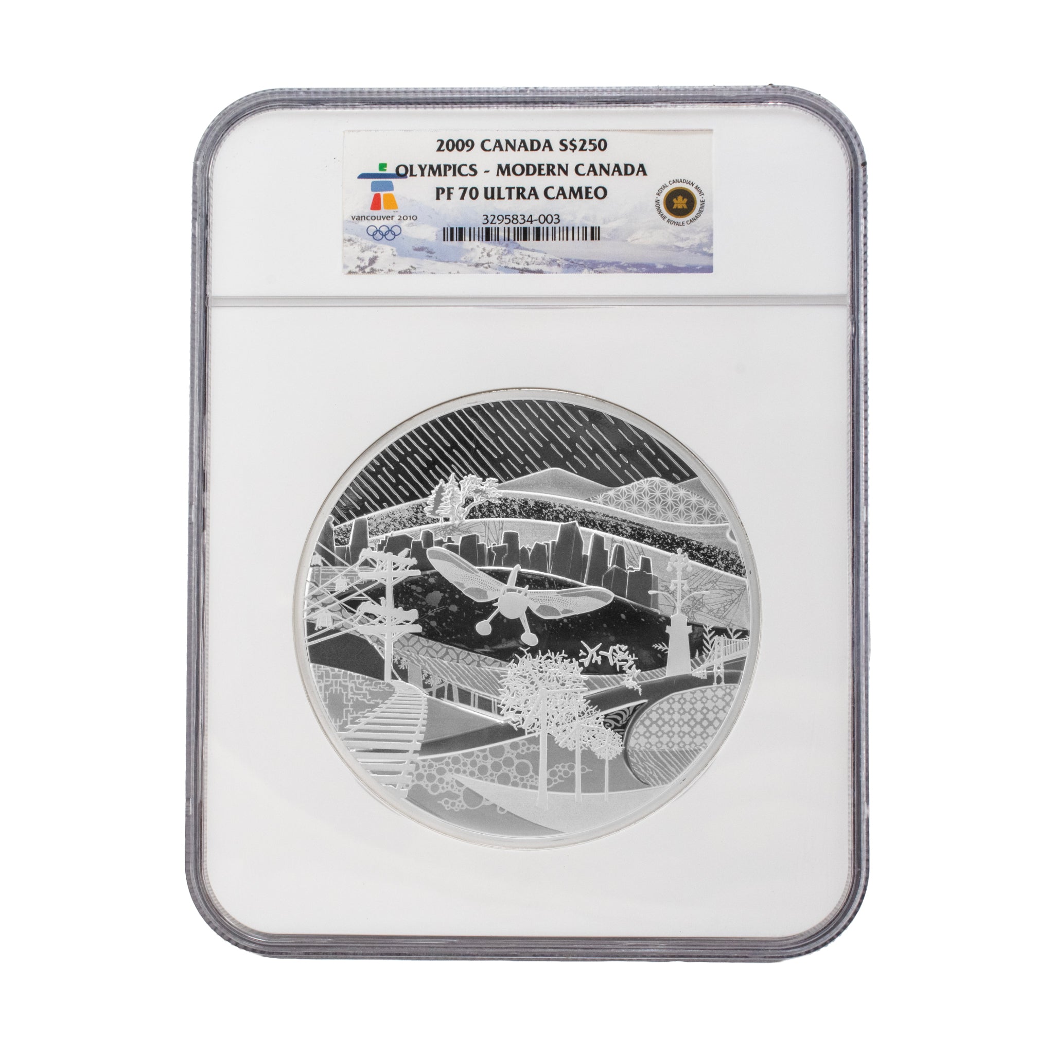 2009 Royal Canadian Mint $250 1 Kilo Olympics Fine Silver NGC PF70 Ultra Cameo Bullion Coin