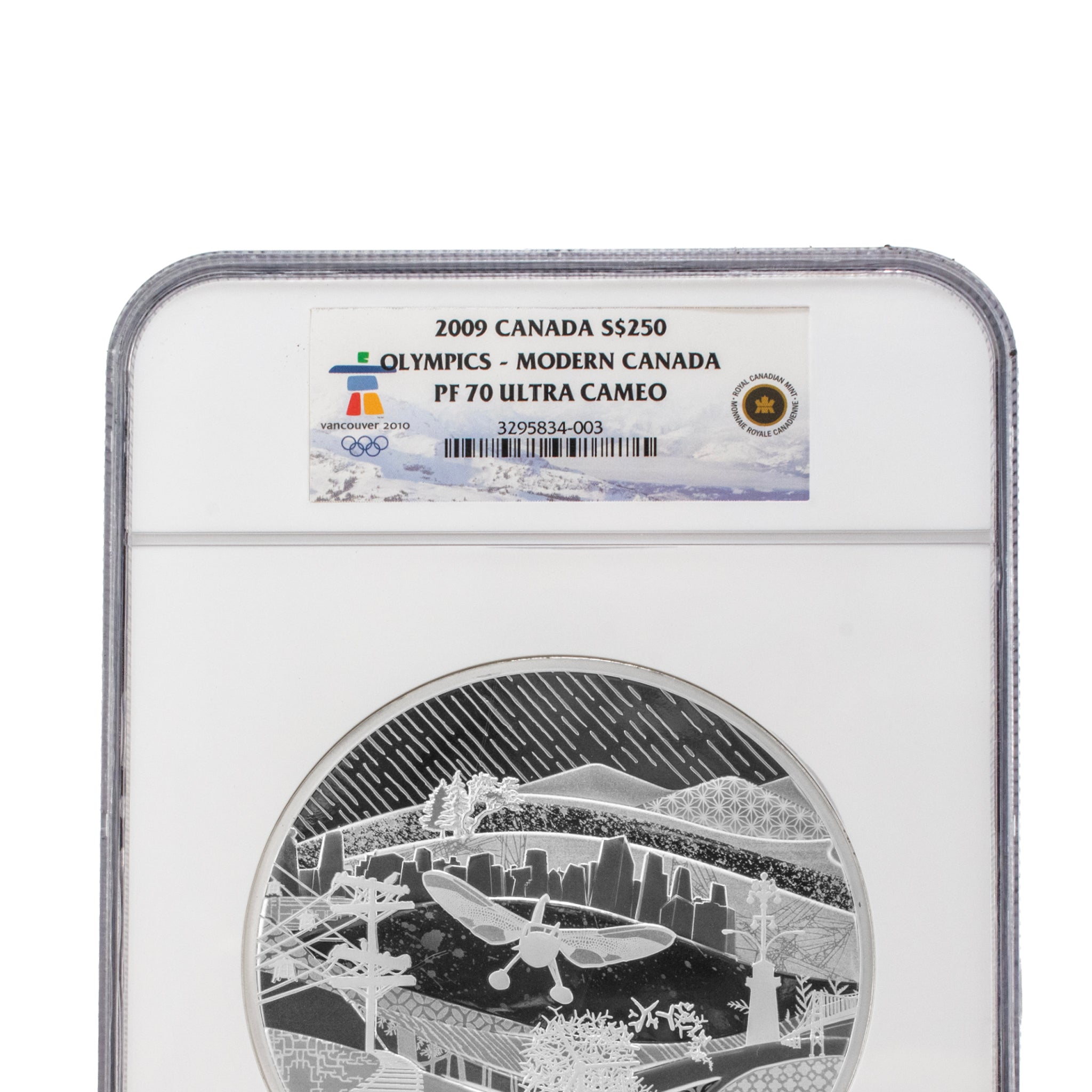 2009 Royal Canadian Mint $250 1 Kilo Olympics Fine Silver NGC PF70 Ultra Cameo Bullion Coin