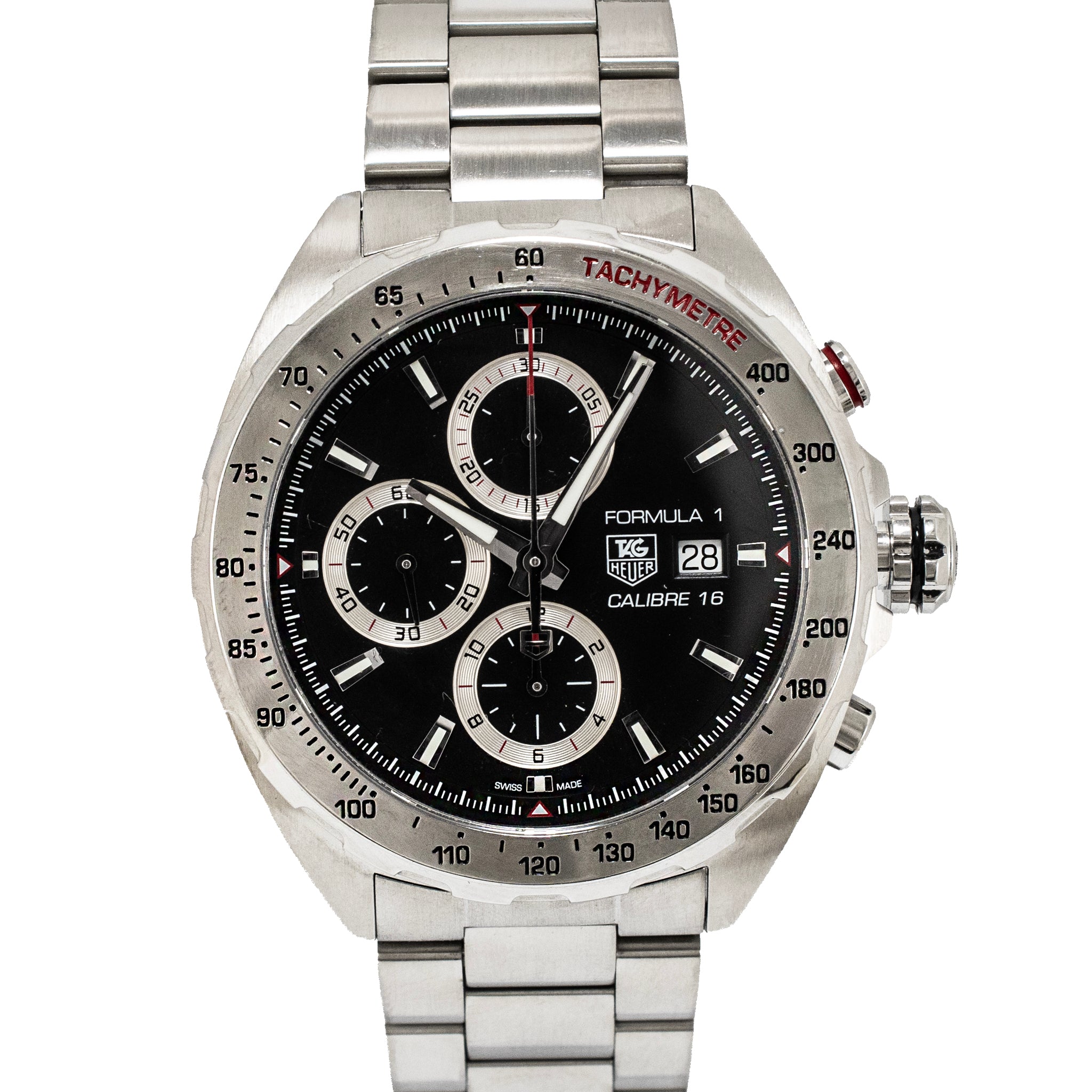 Tag Heuer Formula 1 Calibre 16 44MM caz2010.ba0876 Black Dial Steel Watch