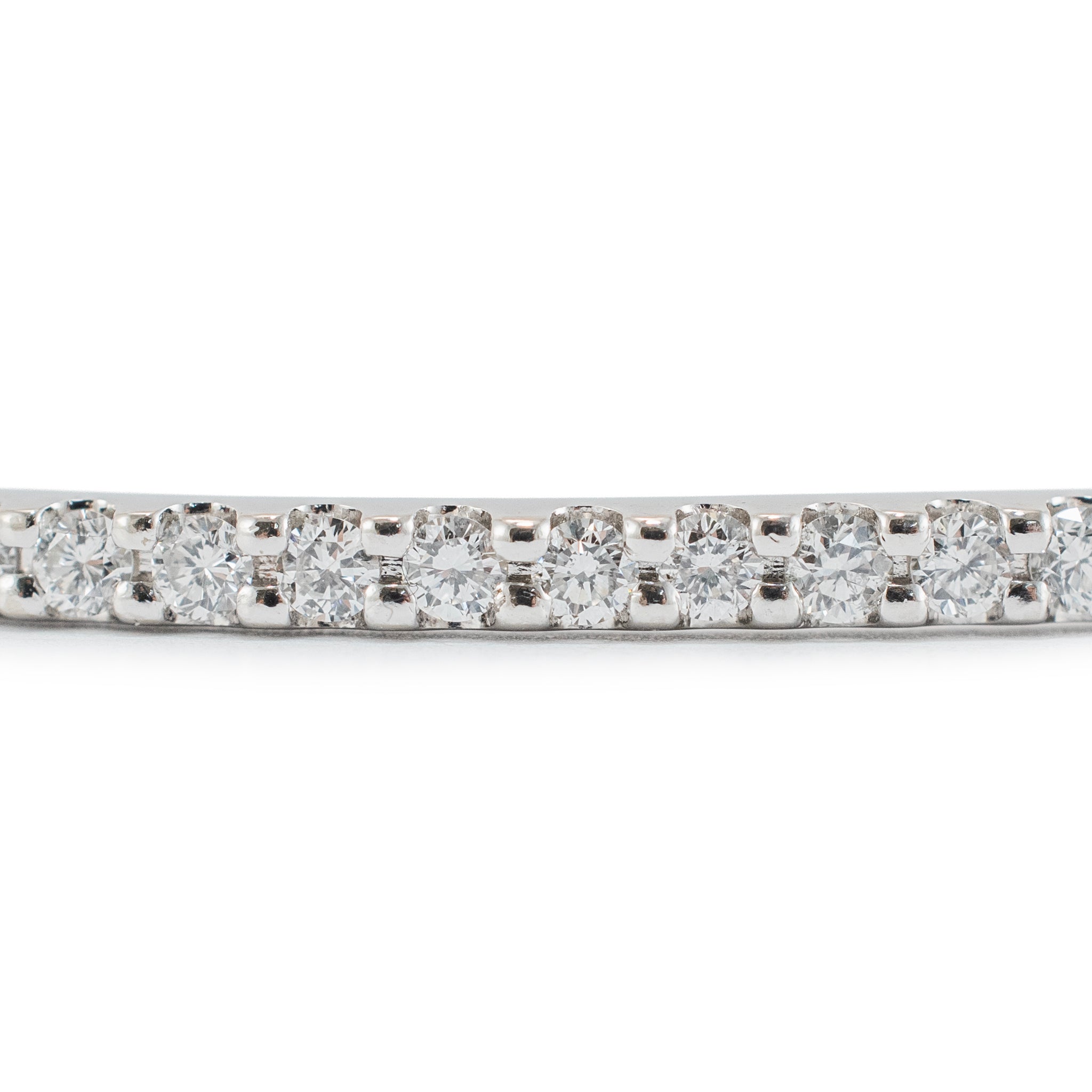 Sonia B Designs 14K White Gold 2.58ct Diamond Full Eternity Bangle Bracelet