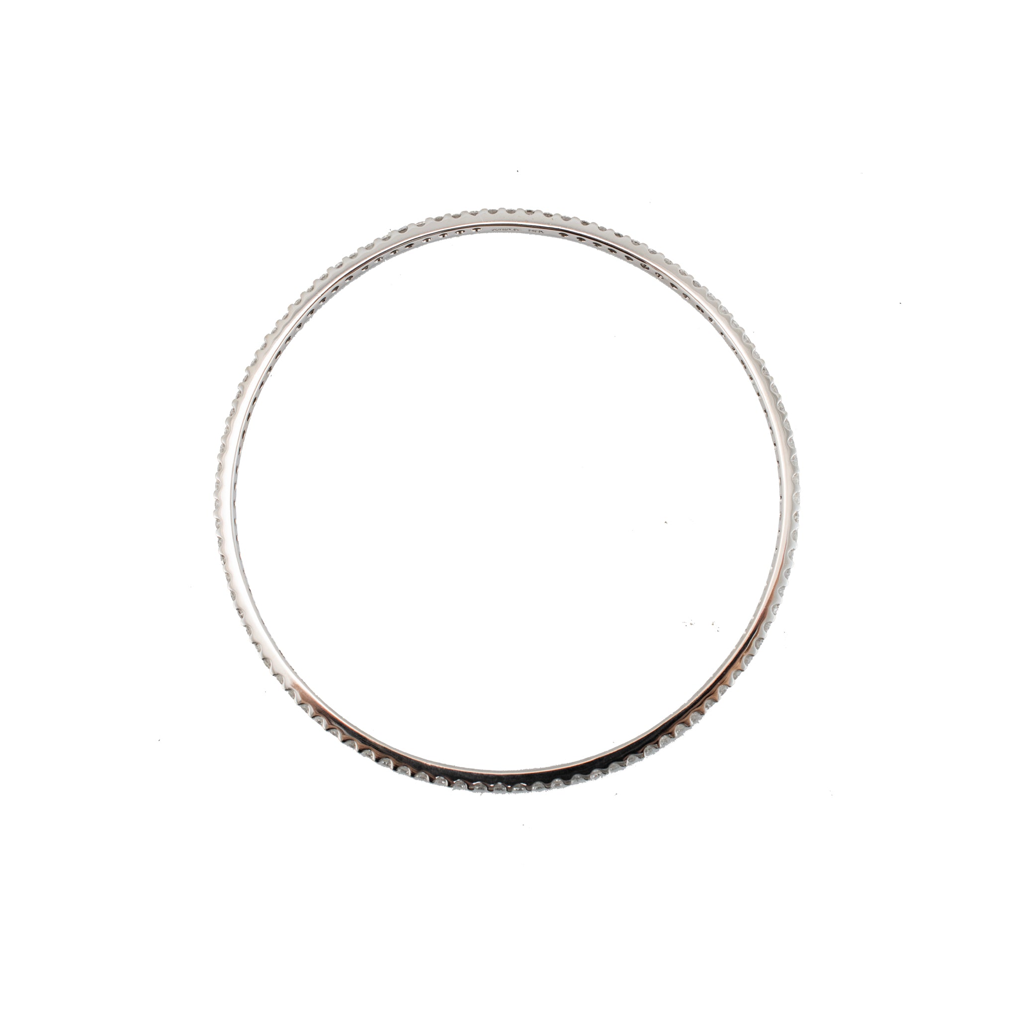 Sonia B Designs 14K White Gold 2.58ct Diamond Full Eternity Bangle Bracelet