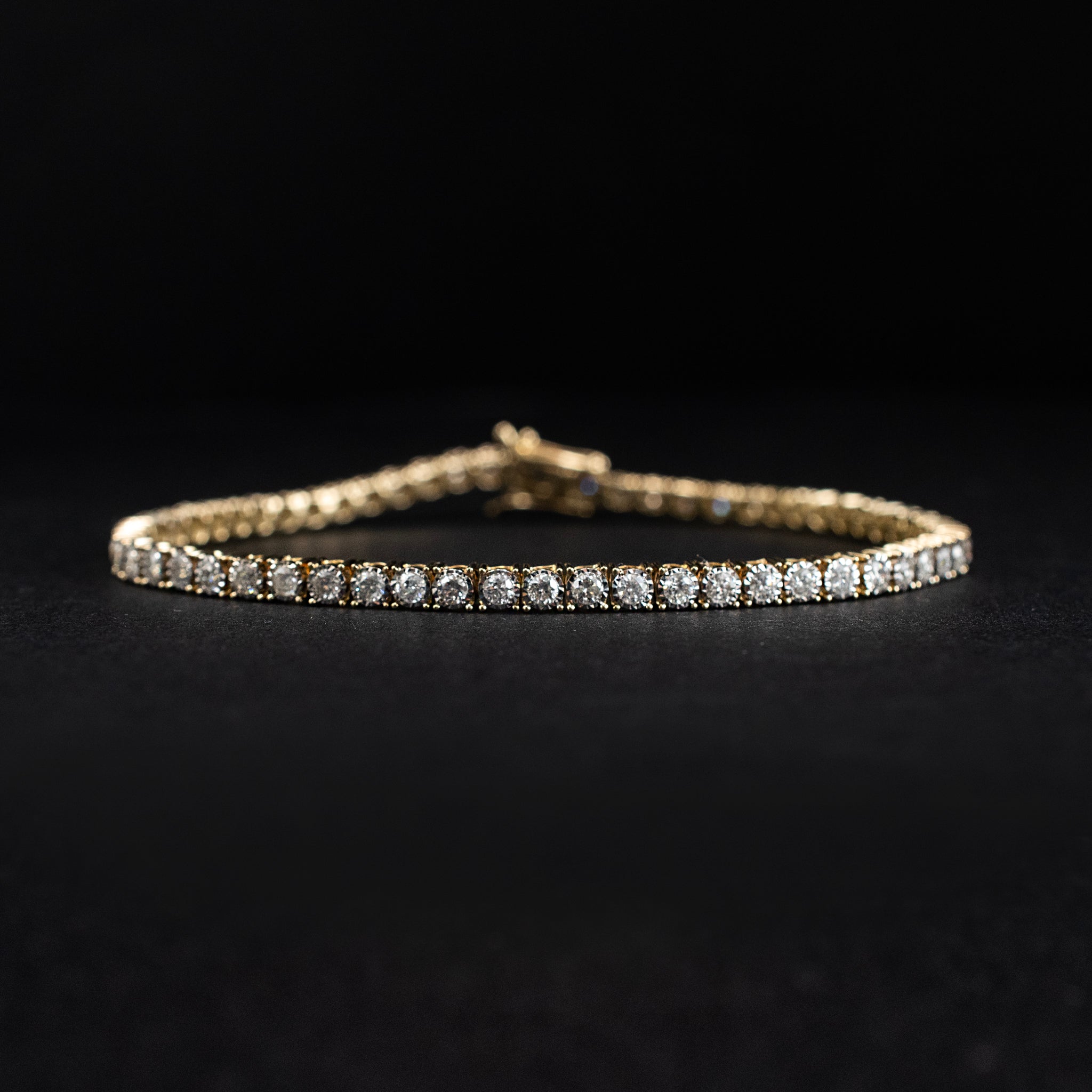 Tennis Bracelet with Diamonds 14K Yellow Gold Modern Style 452771 available at DJP Jewelers & Luxury Buyers