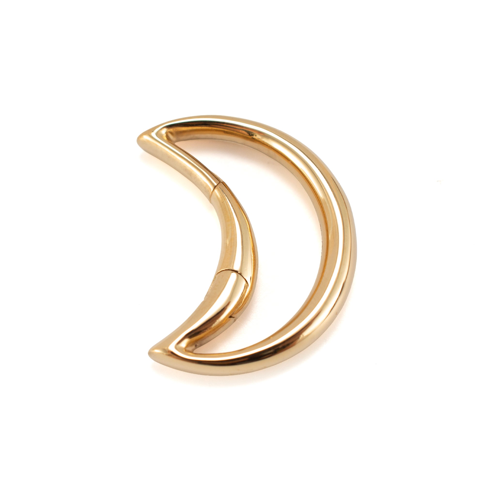 Marla Aaron Moonlock 18K Yellow Gold Crescent Moon Lever Clasp Charm Pendant