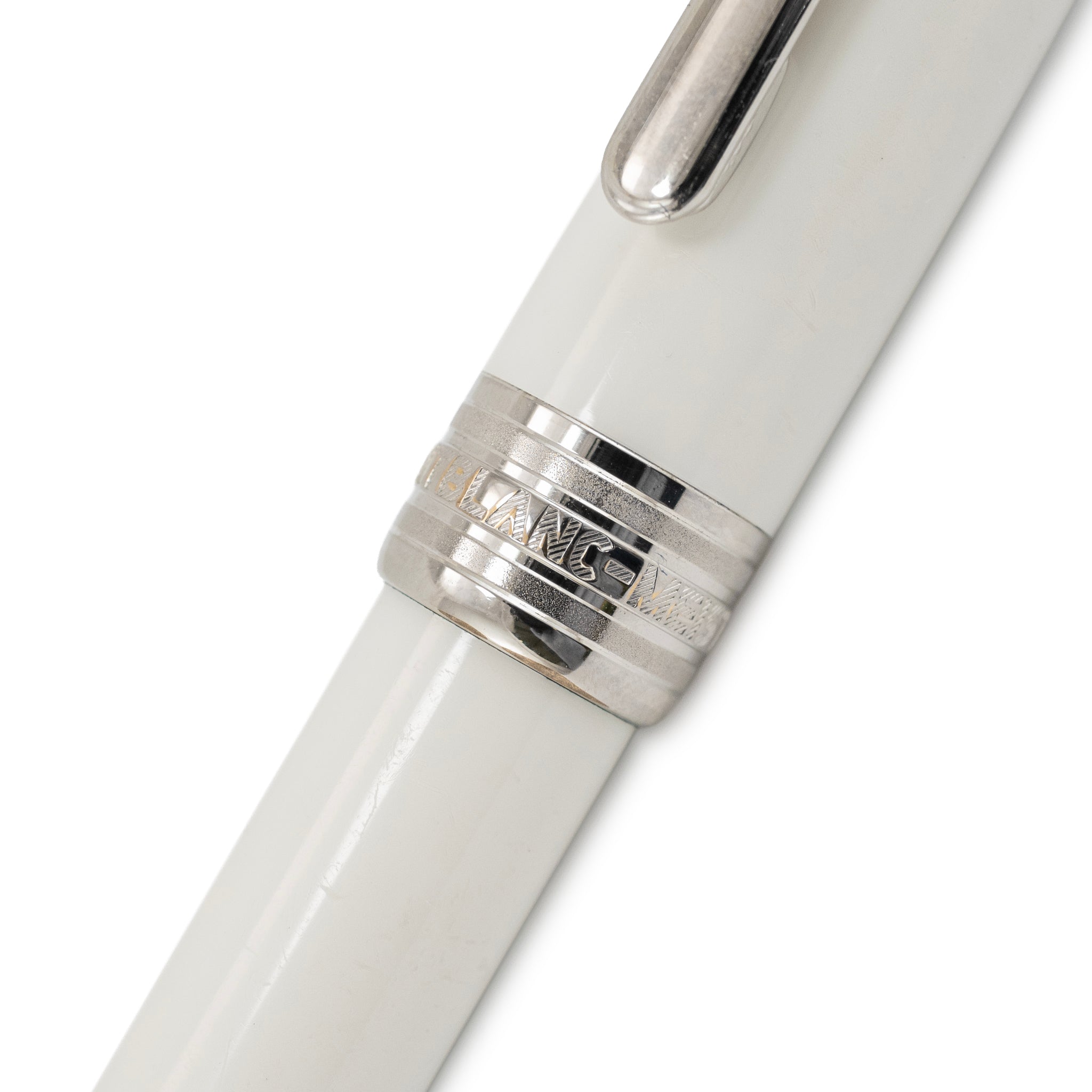 Montblanc Meisterstuck Tribute to the Mont Blanc White Resin Ballpoint Pen