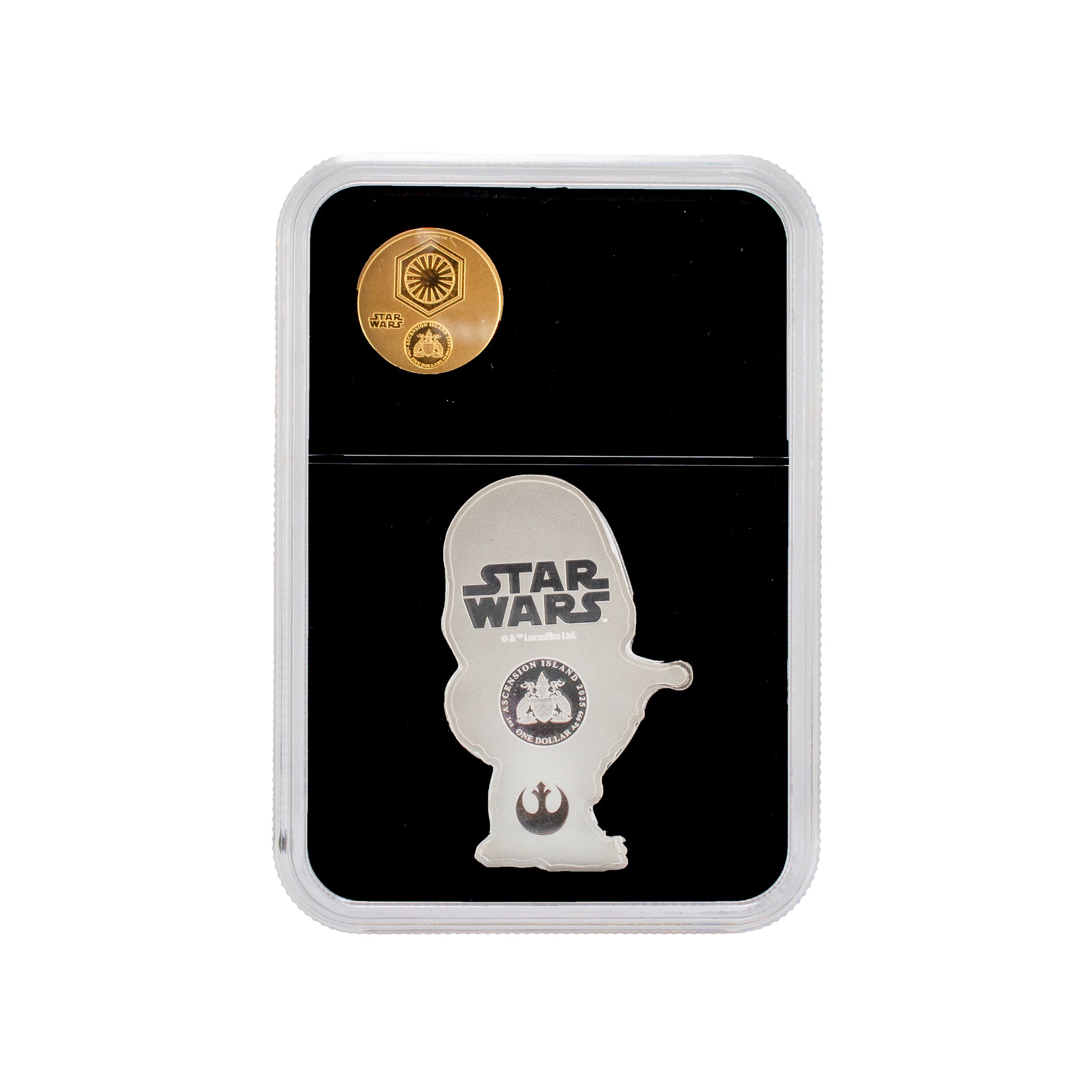 2025 Ngc PF70/70 Star Wars Chewbacca 1/10 Oz Gold & 1OZ Fine Silver Bullion Set