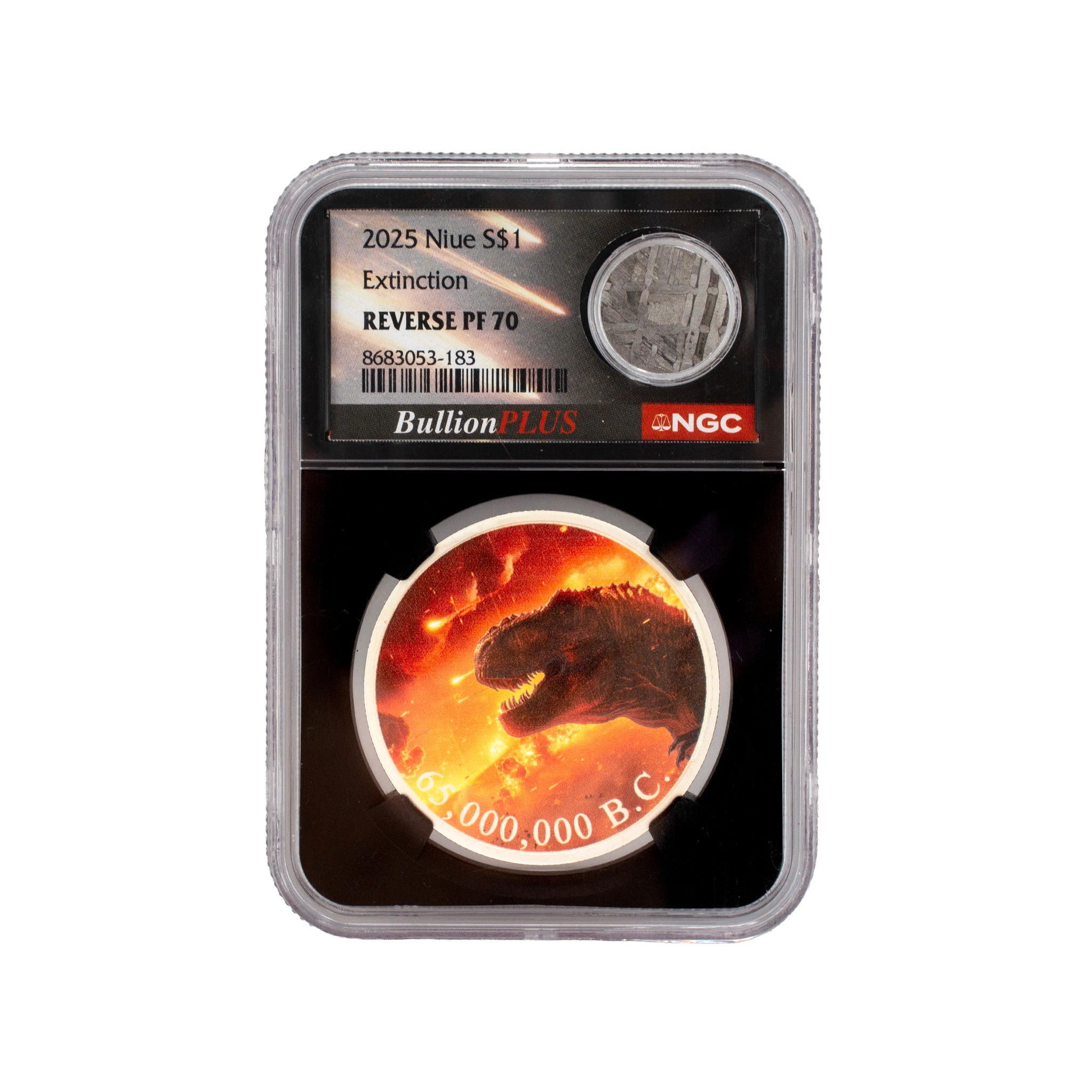 2025 Ngc PF70 $1 Niue Reverse Proof 1OZ Fine Silver Extinction Bullion Coin