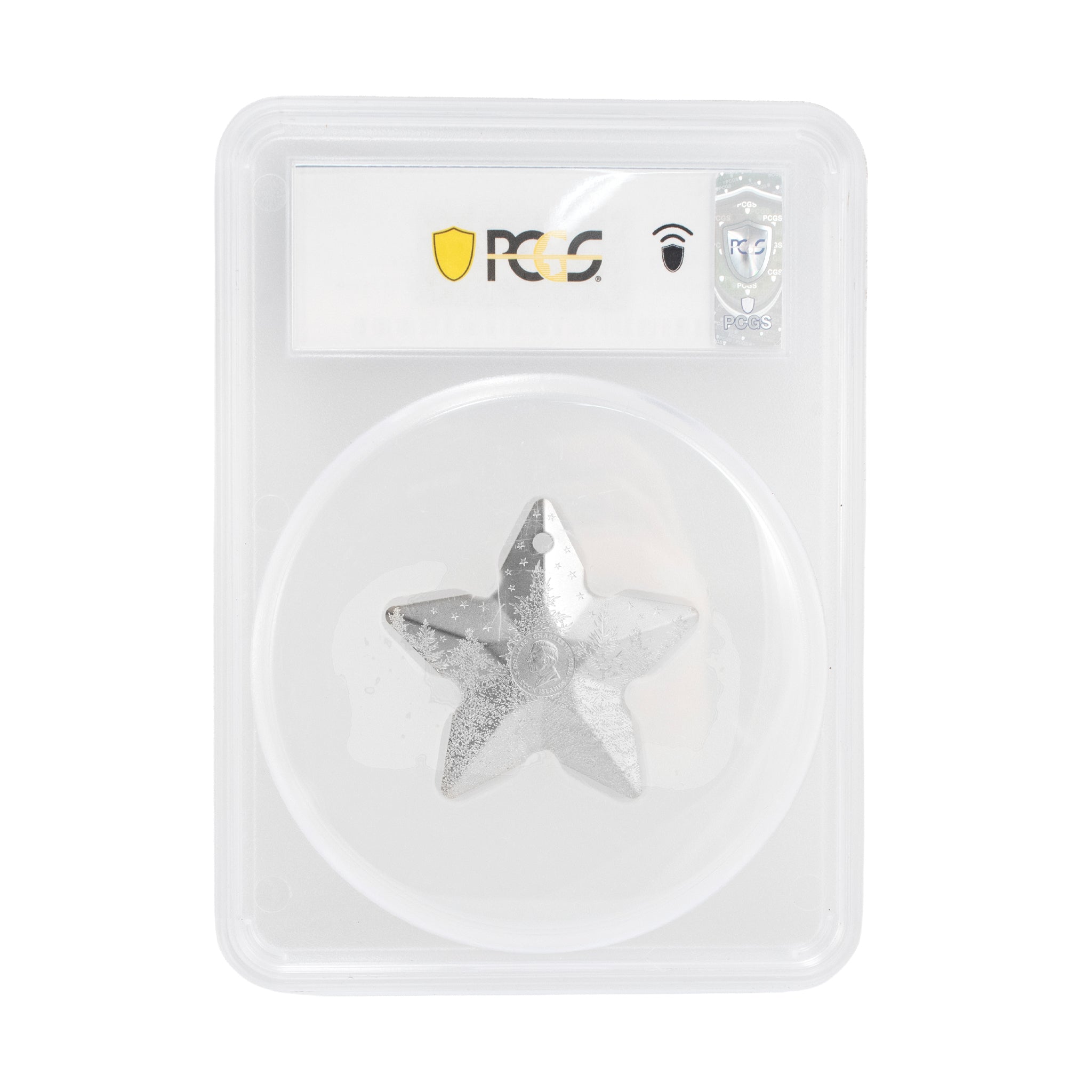 2025 Pcgs Cook Islands 5$ 1OZ Silver Holiday Ornament Winter Forest Bullion Coin