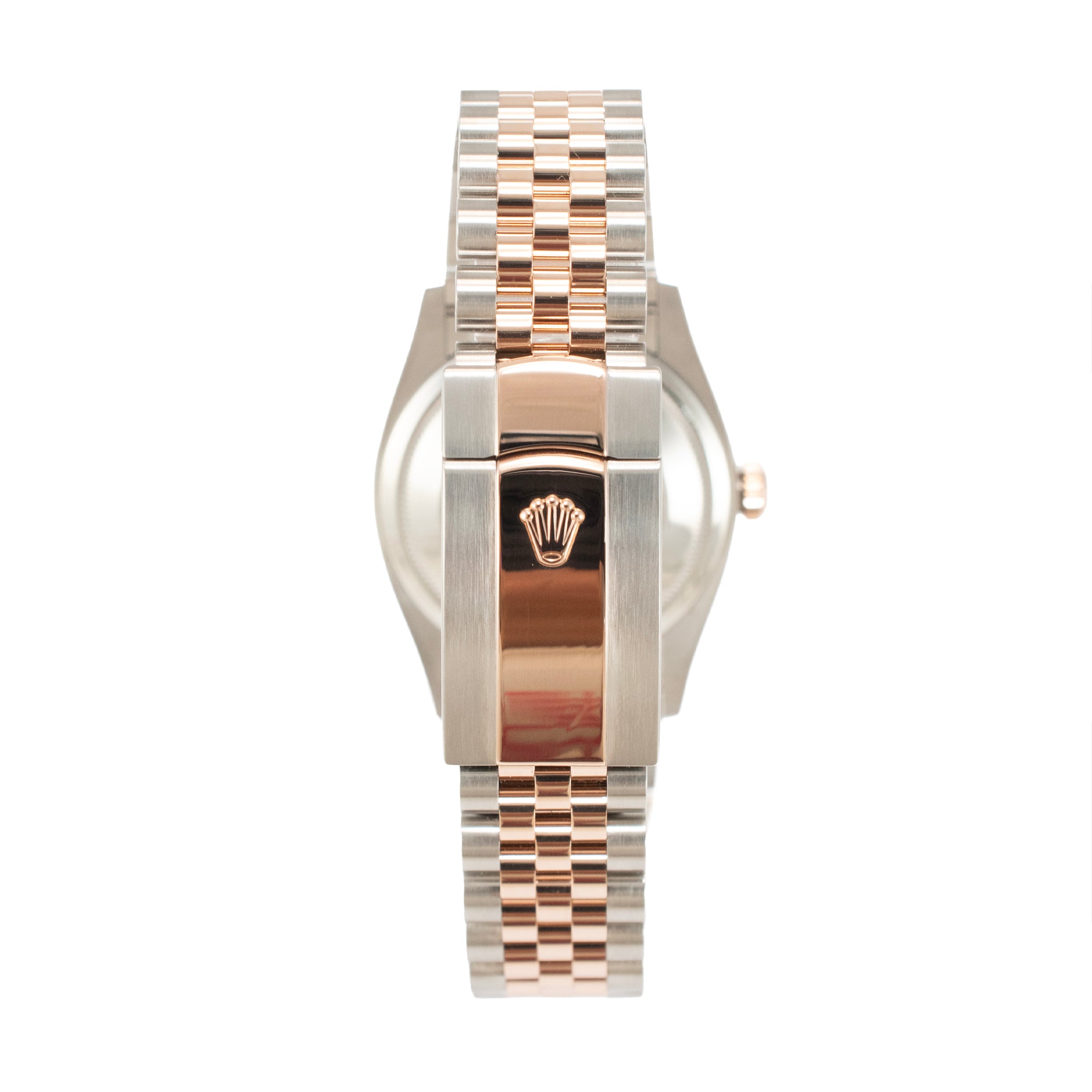 Rolex Datejust 36MM 126231 Wimbledon Jubilee Fluted Rose Gold Steel Watch