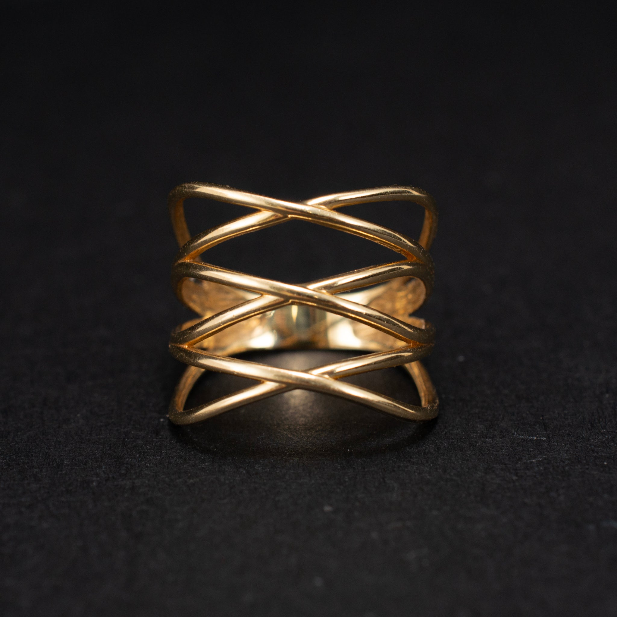 Cocktail & Statement Ring Bypass 10K Yellow Gold Modern Style 453490 available at DJP Jewelers & Luxury Buyers
