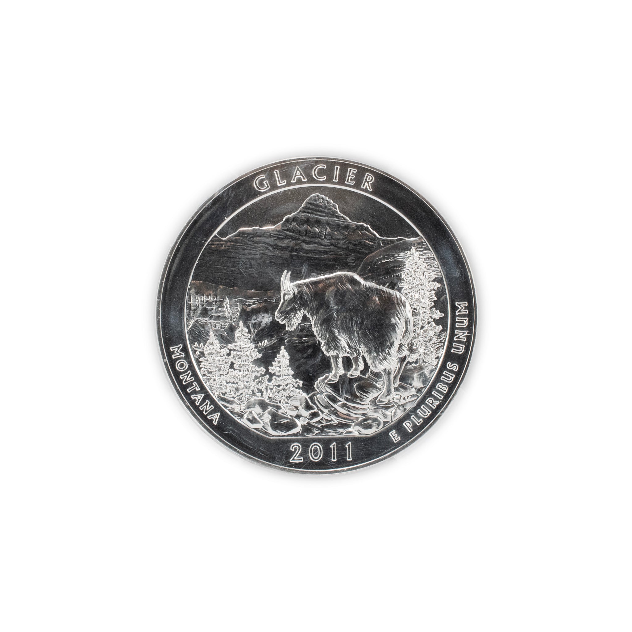 2011 Montana Anacs MS69 25C Silver Quarter Dollar 5OZ Fine 999 Bullion Coin