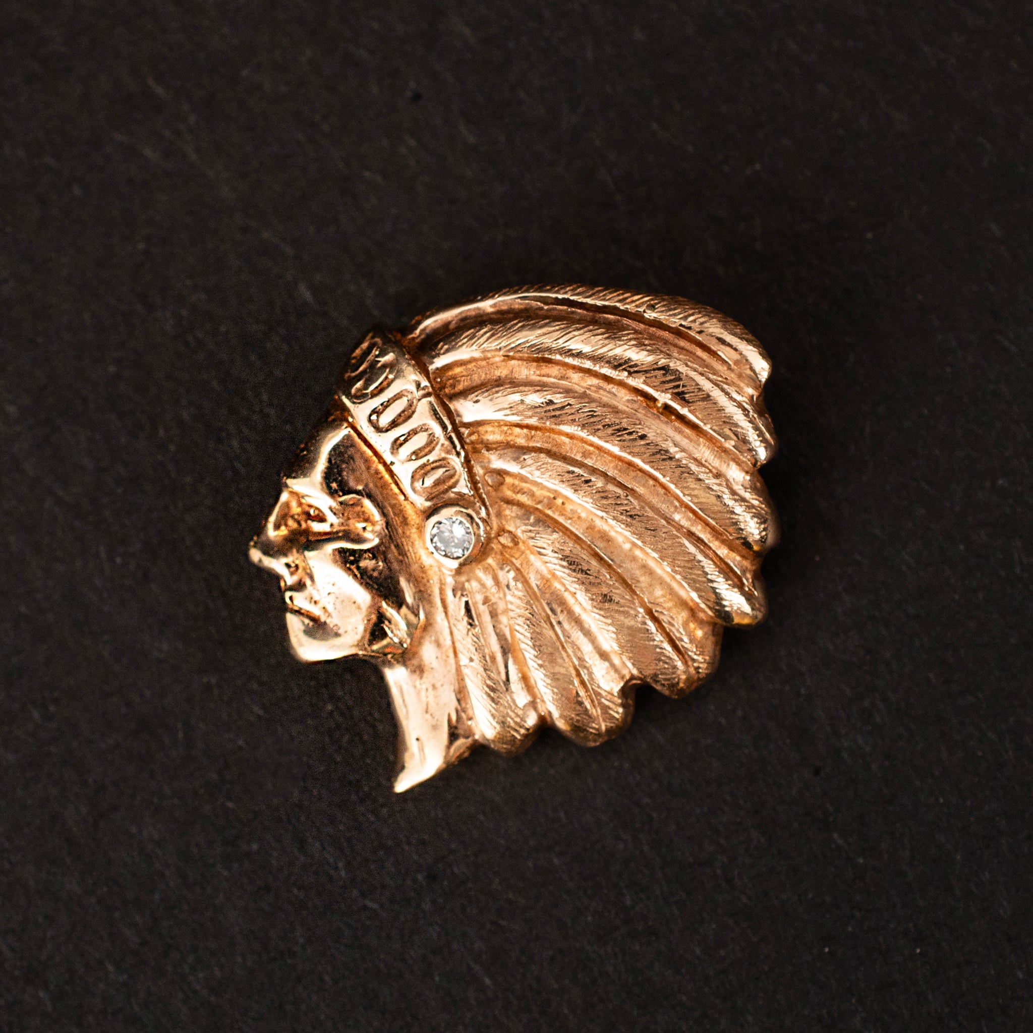 Pin & Brooch 0.02ct Diamond 14K Yellow Gold Vintage 453682 available at DJP Jewelers & Luxury Buyers