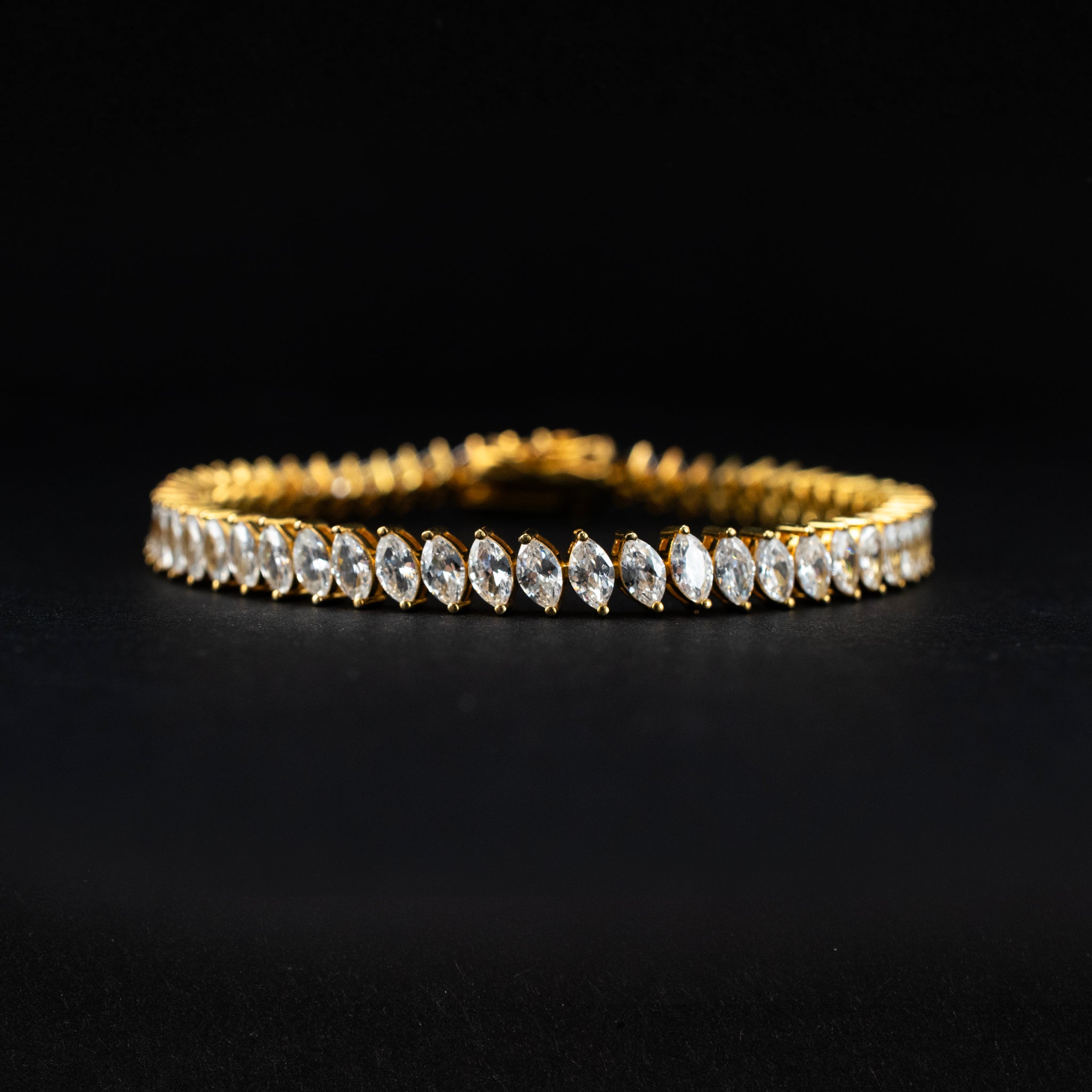 Link Bracelet Silver/Gold Plated Tennis Modern Style 453751 available at DJP Jewelers & Luxury Buyers