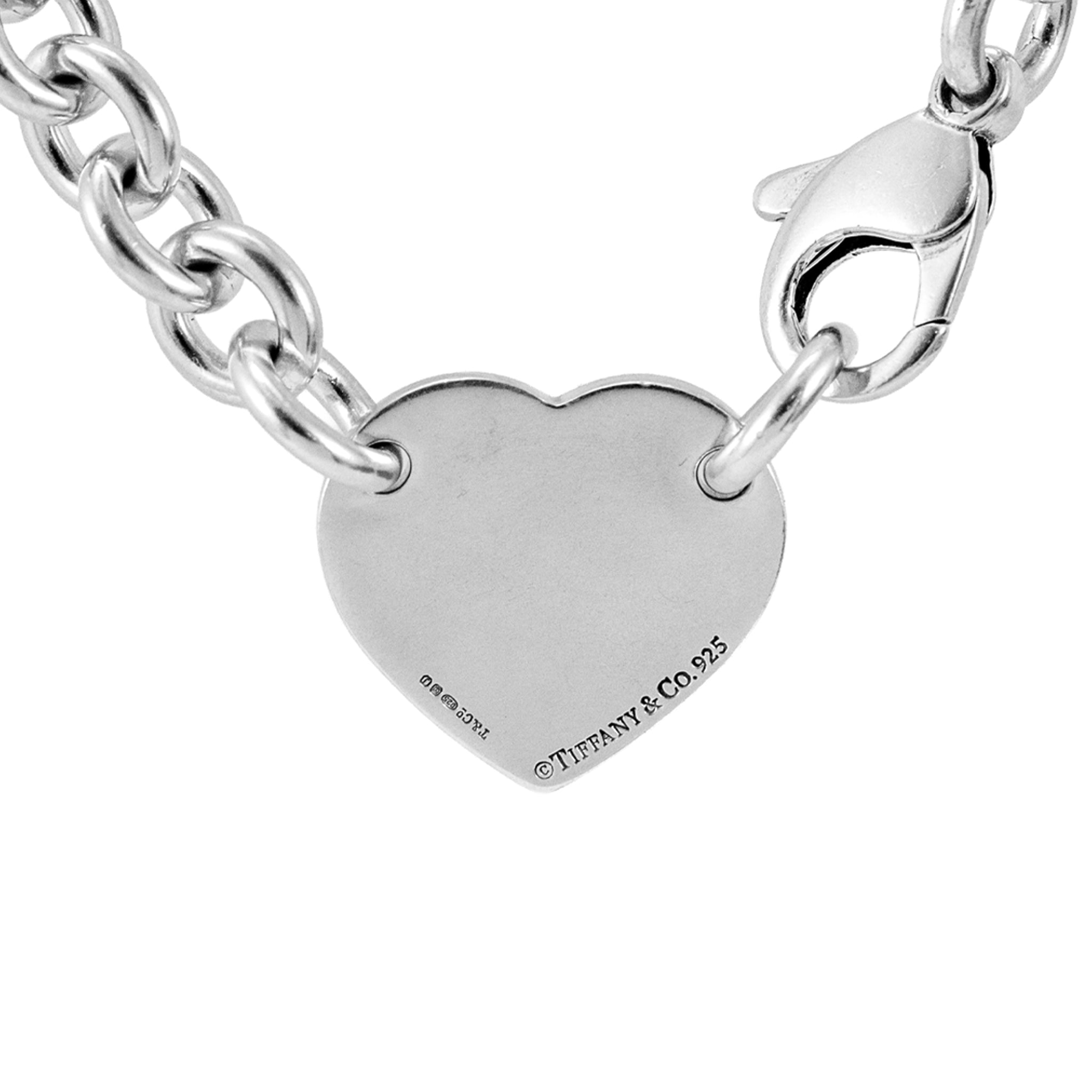 Retired Tiffany & Co. Return to Tiffany Heart Tag 925 Silver Pendent Necklace