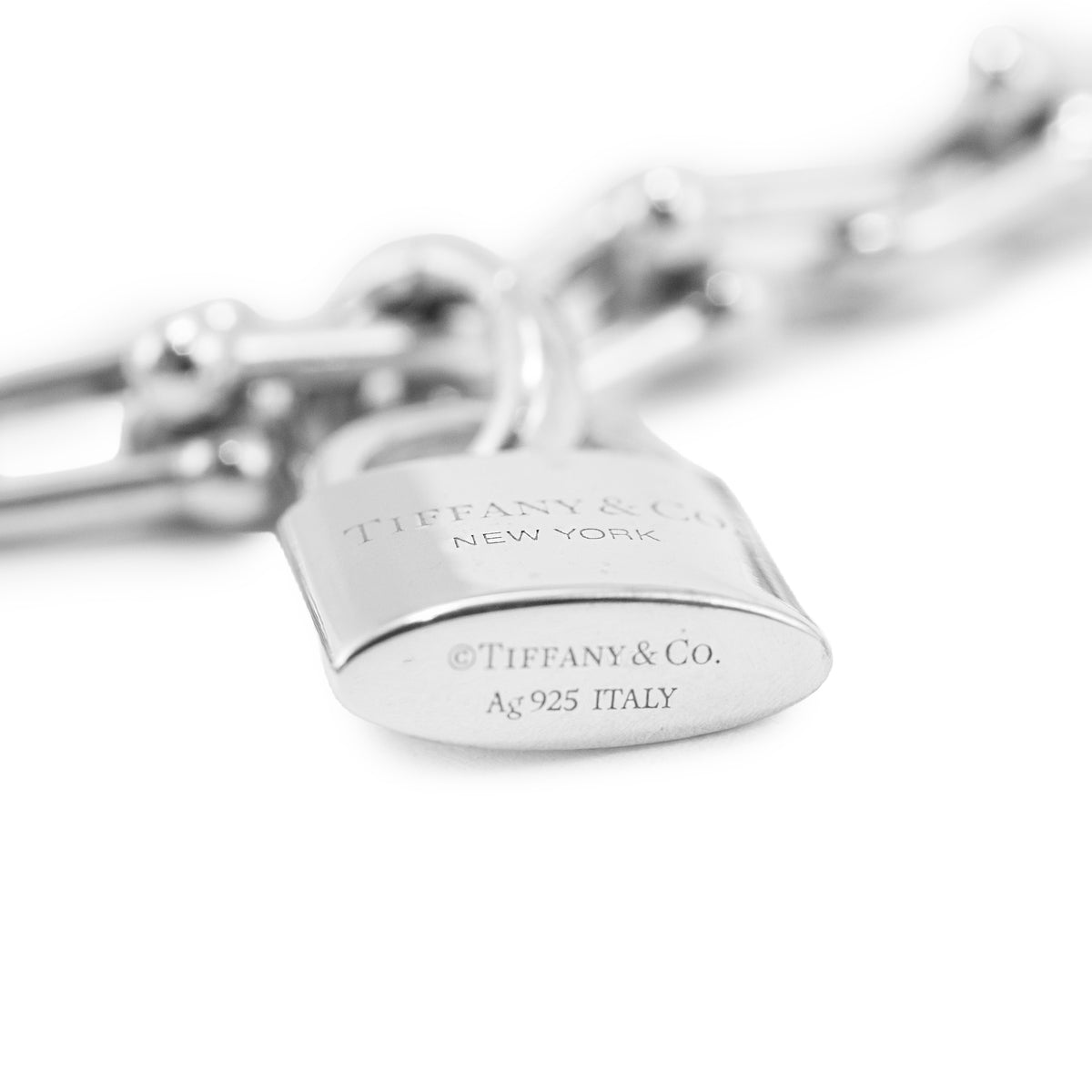 Tiffany & Co. Hardwear Collection Small Wrap Silver Charm Chain Link Bracelet