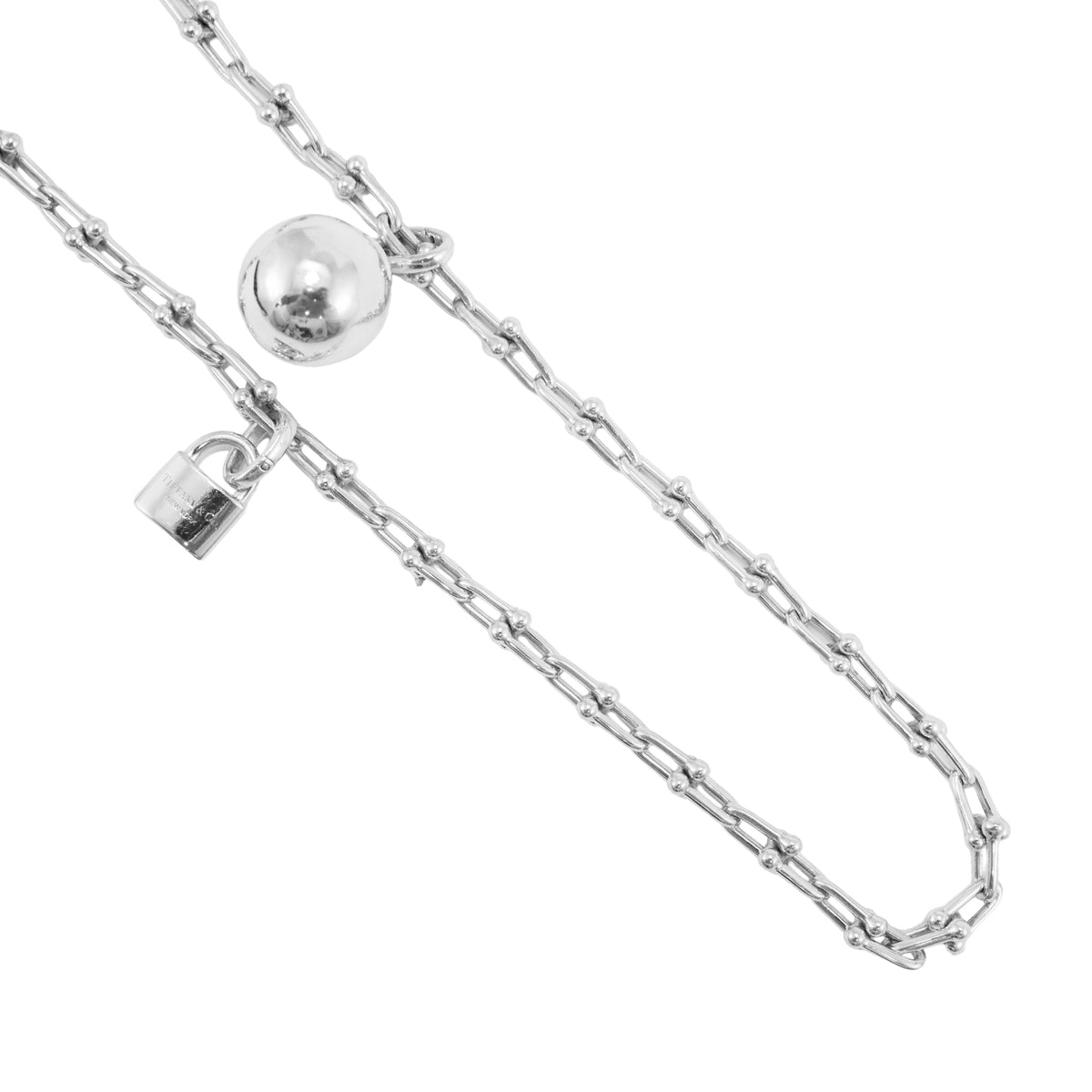 Tiffany & Co. Hardwear Collection Small Wrap Silver Charm Chain Link Bracelet