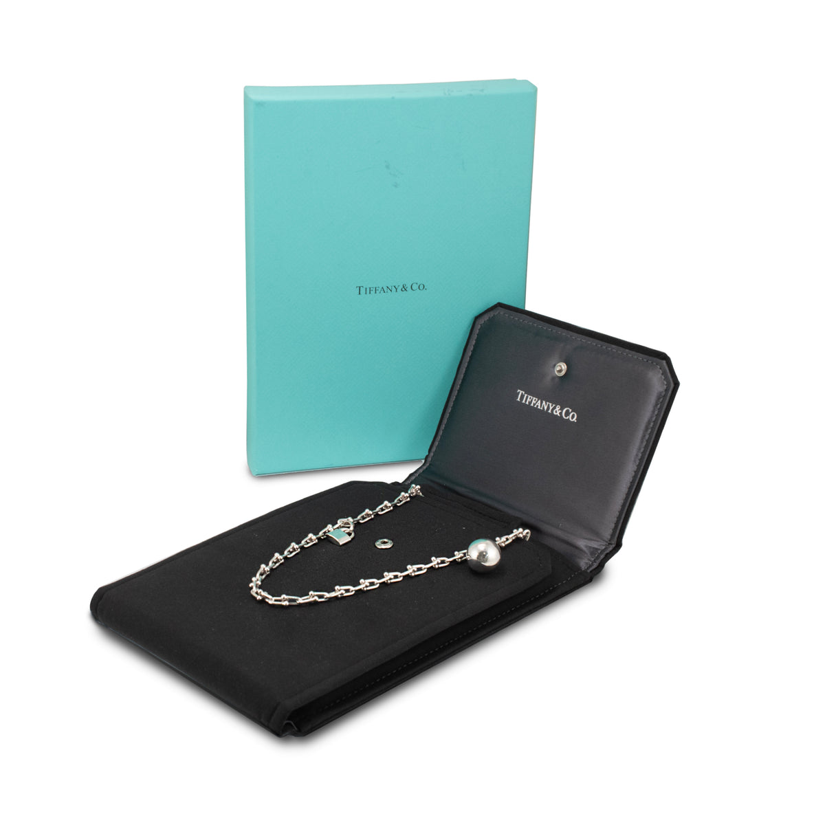 Tiffany & Co. Hardwear Collection Small Wrap Silver Charm Chain Link Bracelet