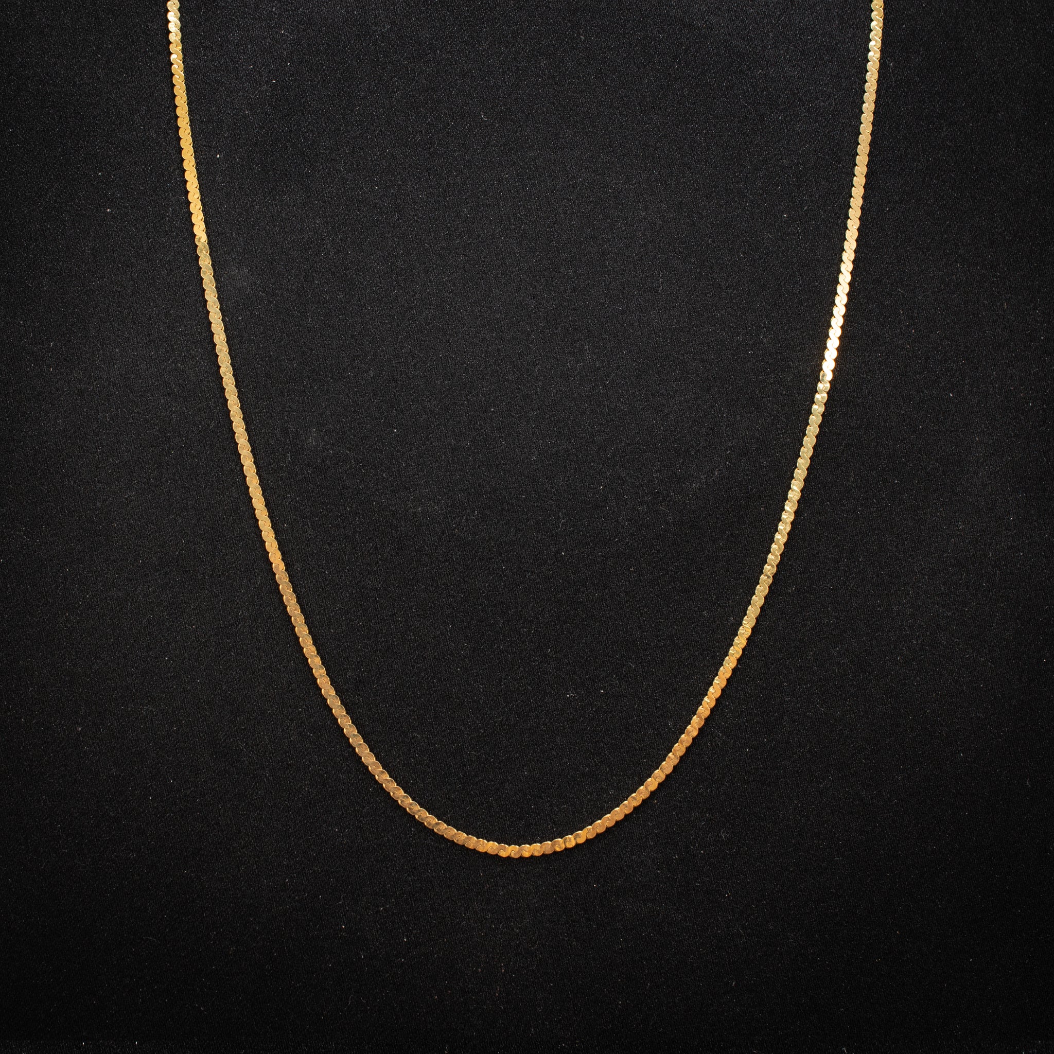 Chain Necklace Serpentine 14K Yellow Gold Modern Style 453976 available at DJP Jewelers & Luxury Buyers