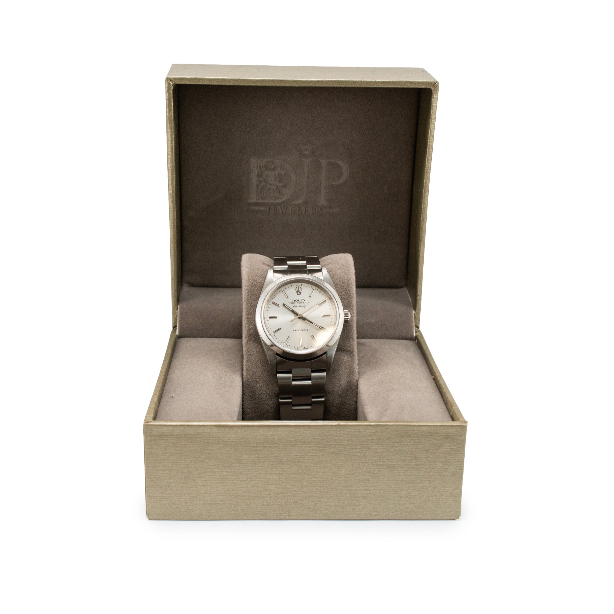 Rolex Air King Precision 34MM 14000M Silver Dial Steel Automatic Watch
