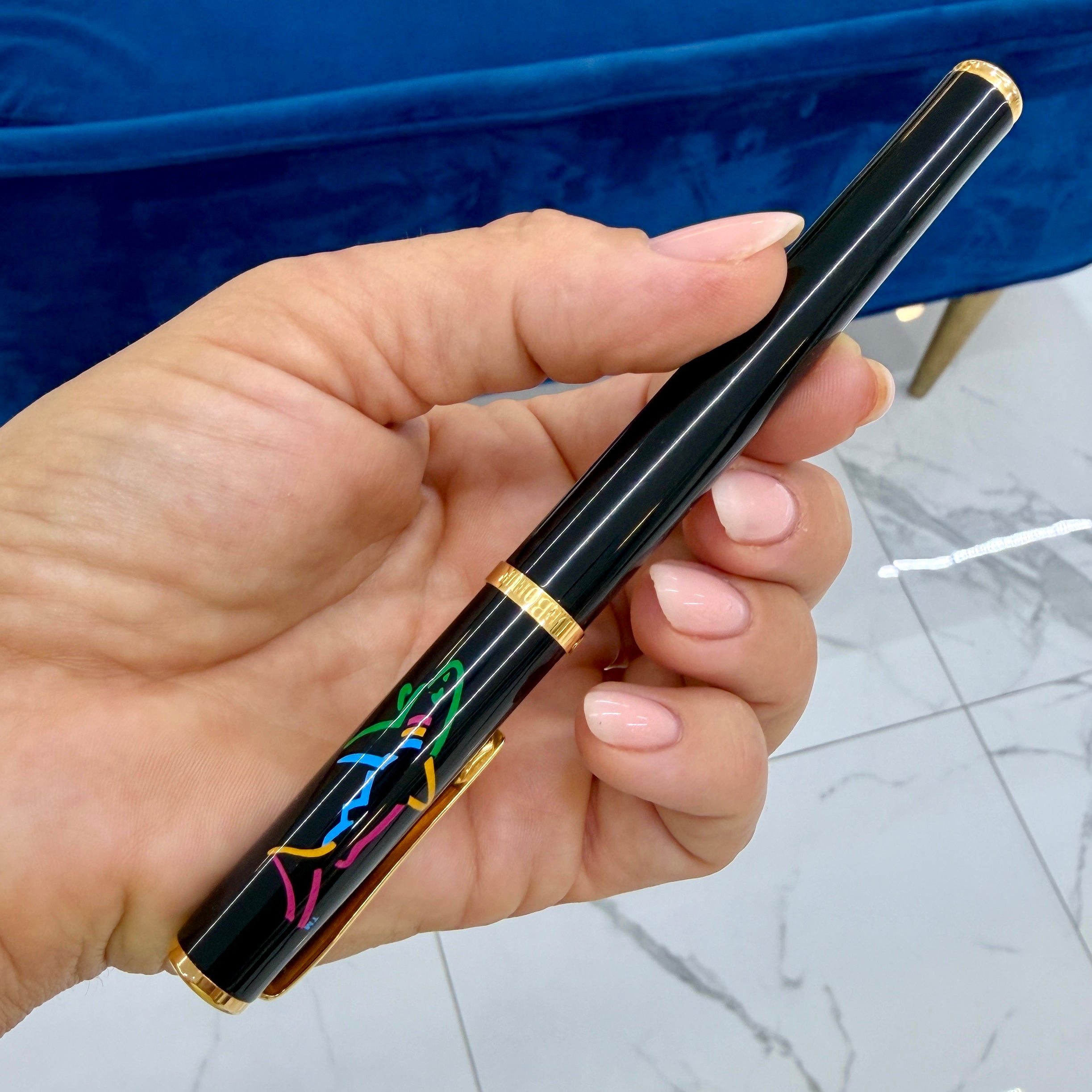Leboeuf Greg Norman Limited Edition 23K Gold Plated Shark Rollerball Pen